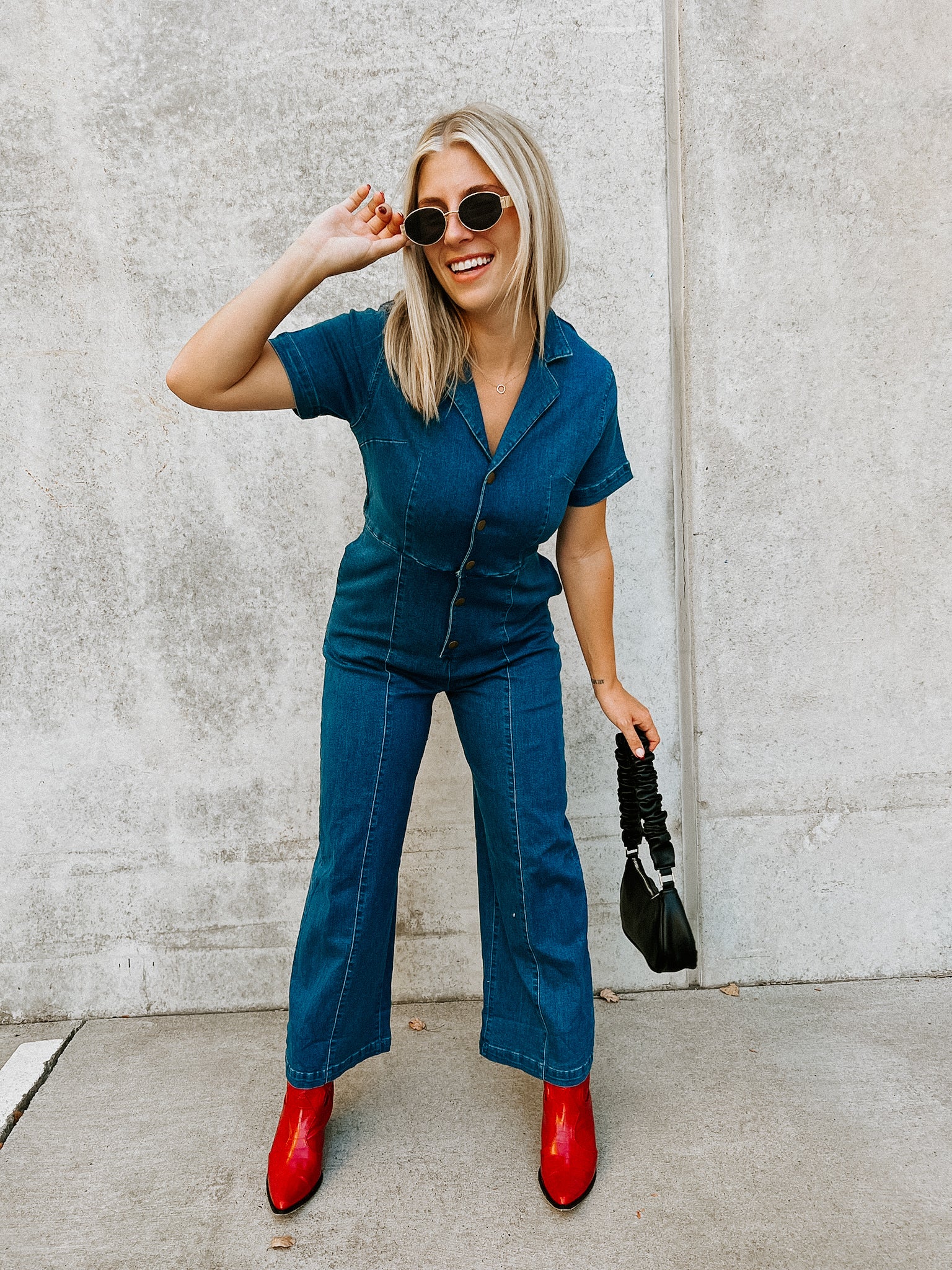 Drew Denim Jumpsuit