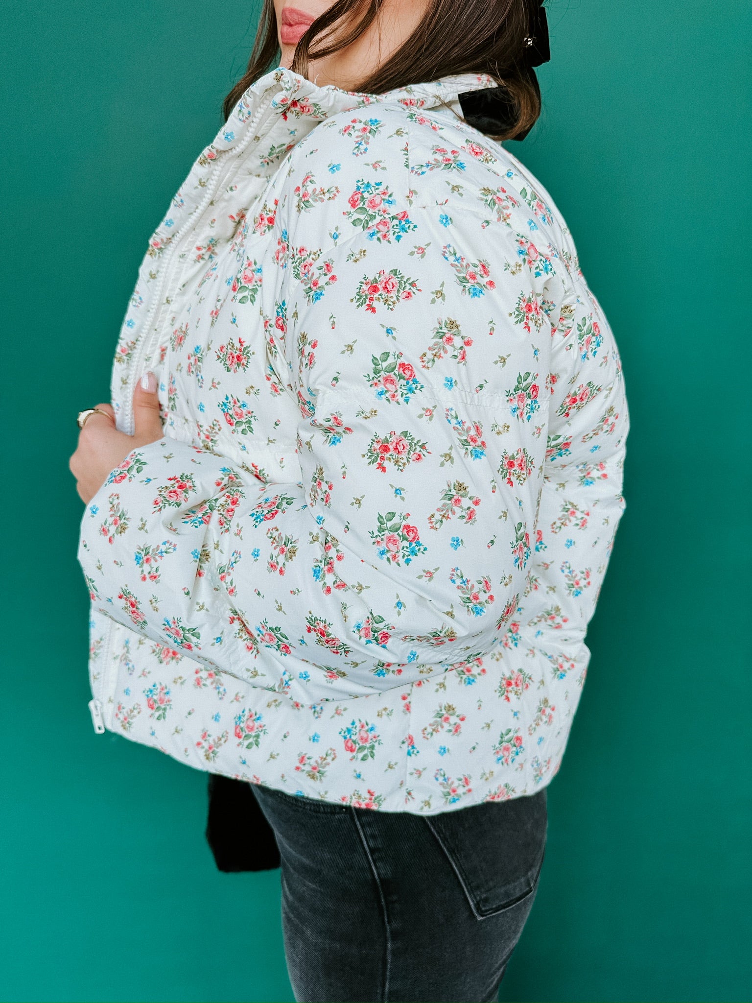 Shelby Floral Puff Jacket