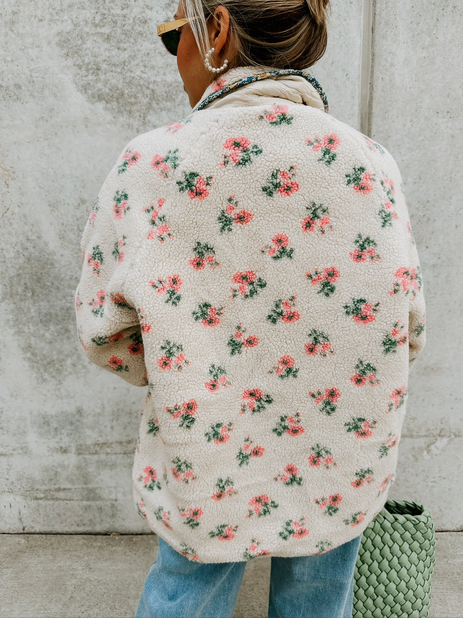 Ellie Floral Sherpa Jacket