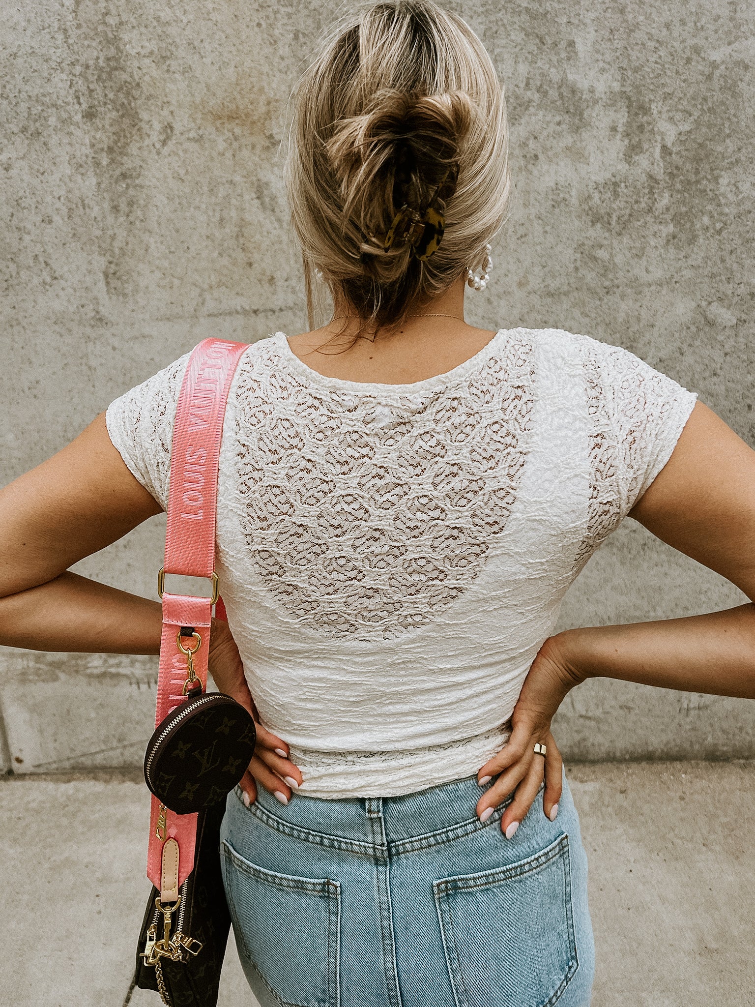 Lara Lace Top- White