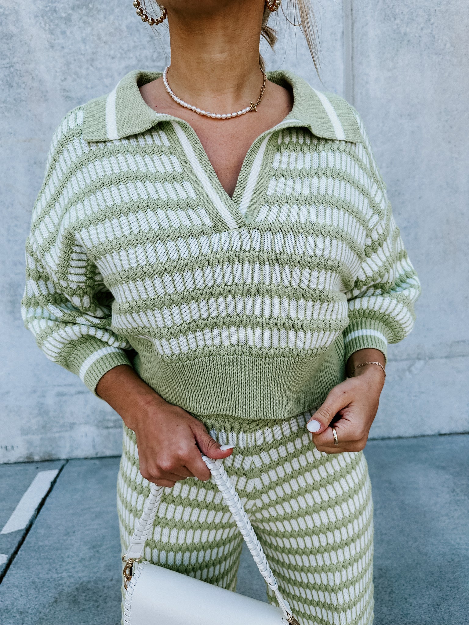 Natalie Knit Top-Lime