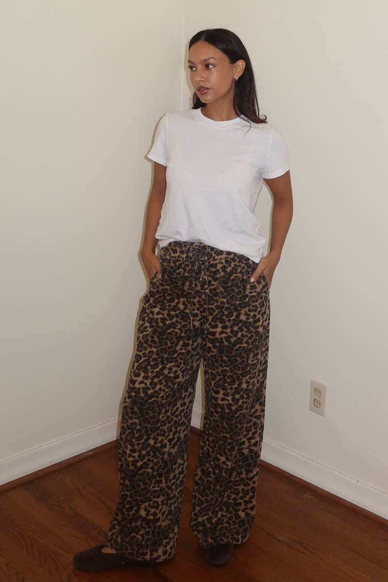 Adina Leopard Wide Leg Pant