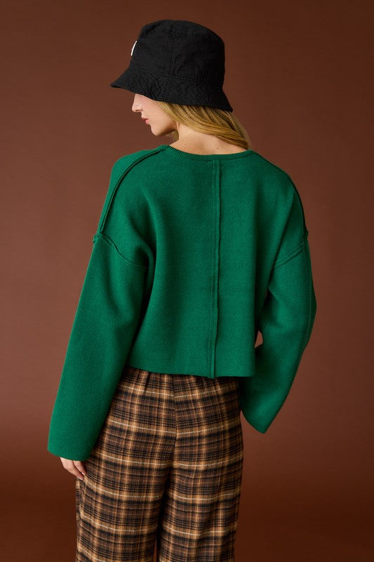 Lola Knit Top- Green