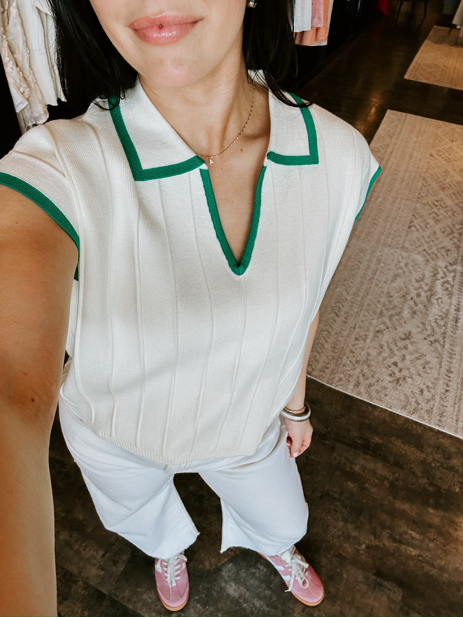 Preppy Collared Sweater Vest