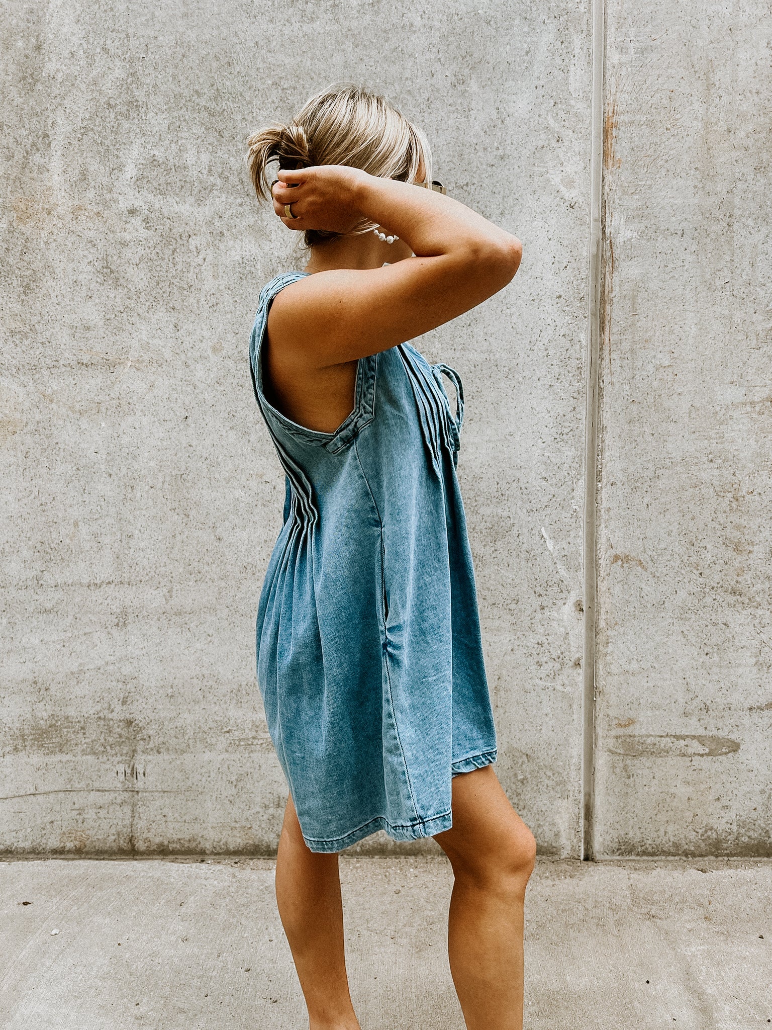 Rory Denim Romper