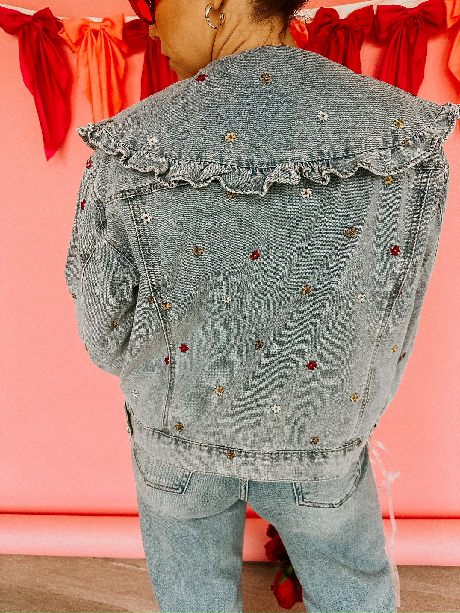 Maren Embroidered Denim Jacket