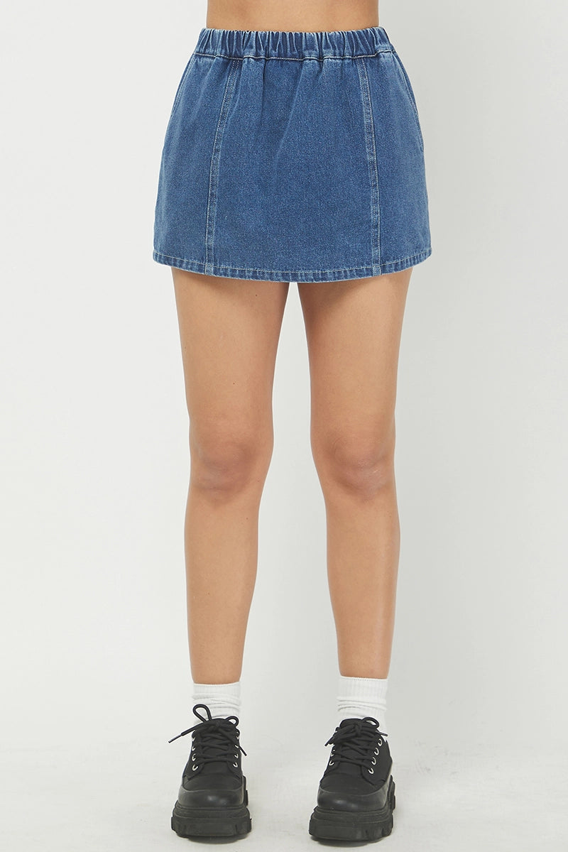 Indigo Denim Skort