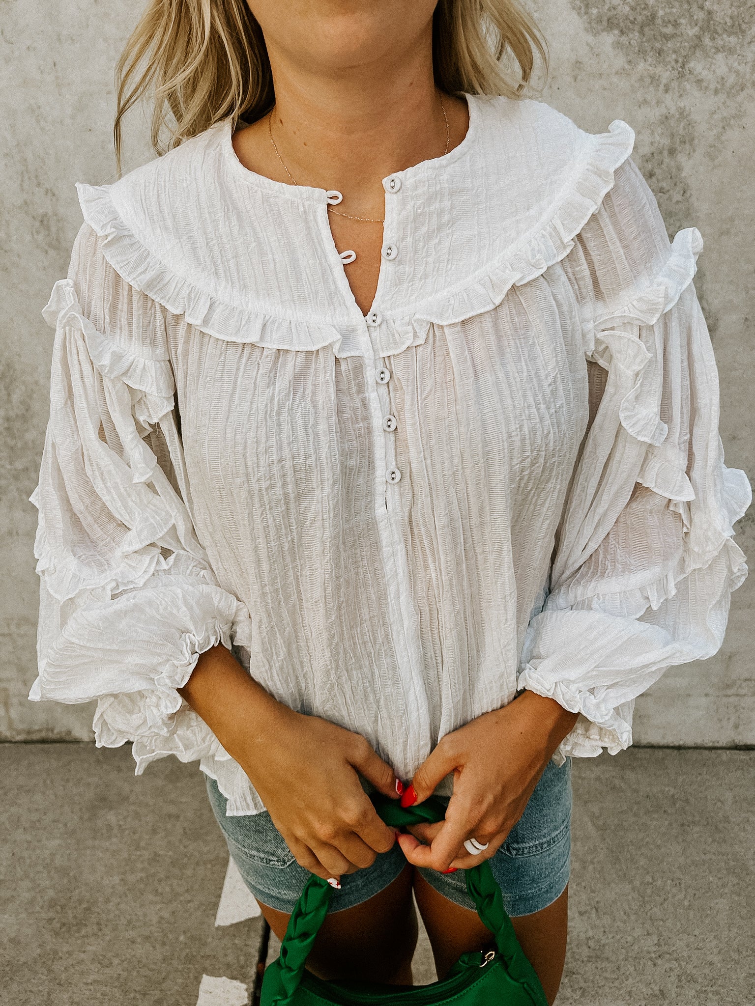 Lydia Ruffle Top