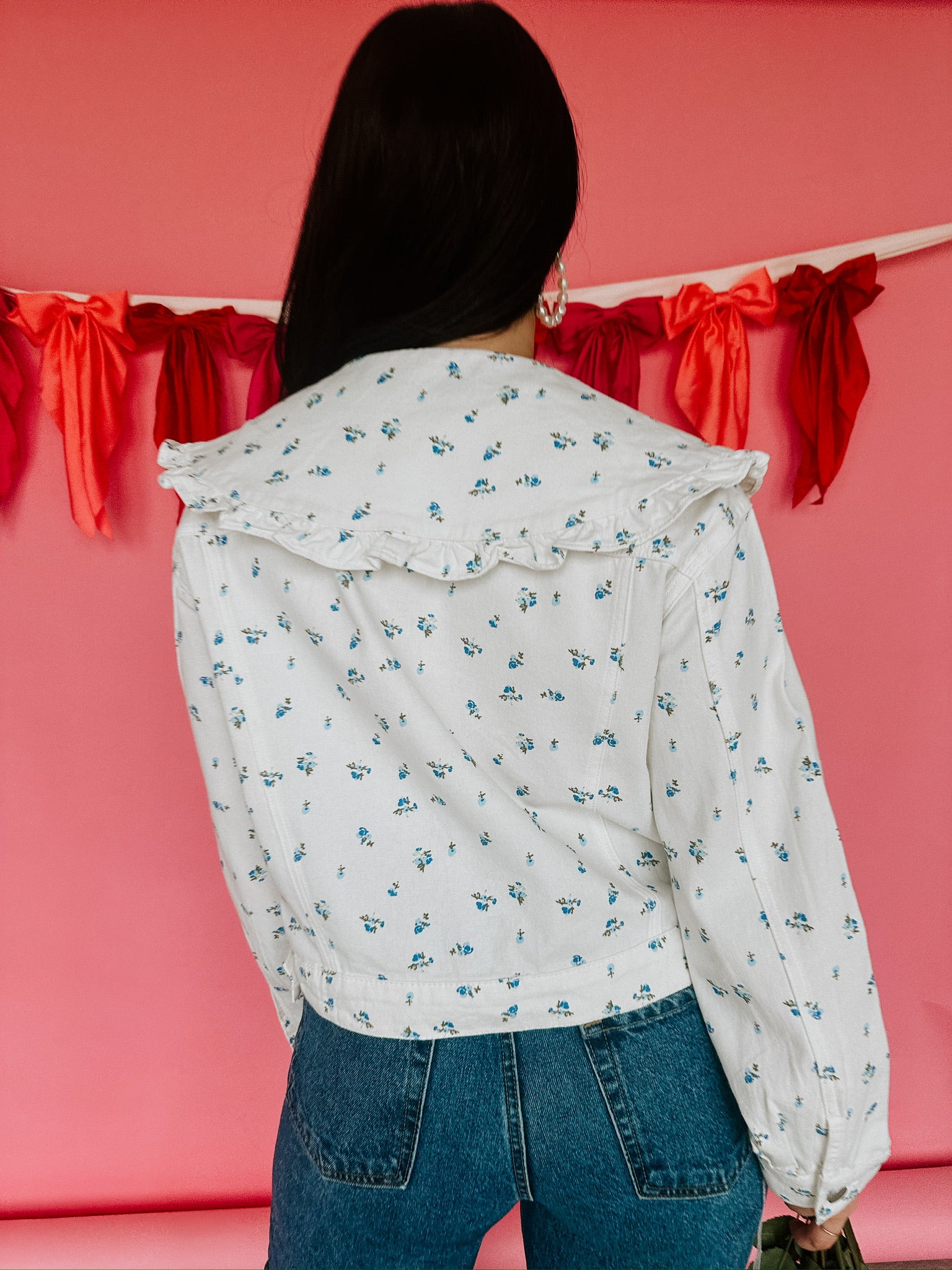 Whitney Floral Denim Jacket