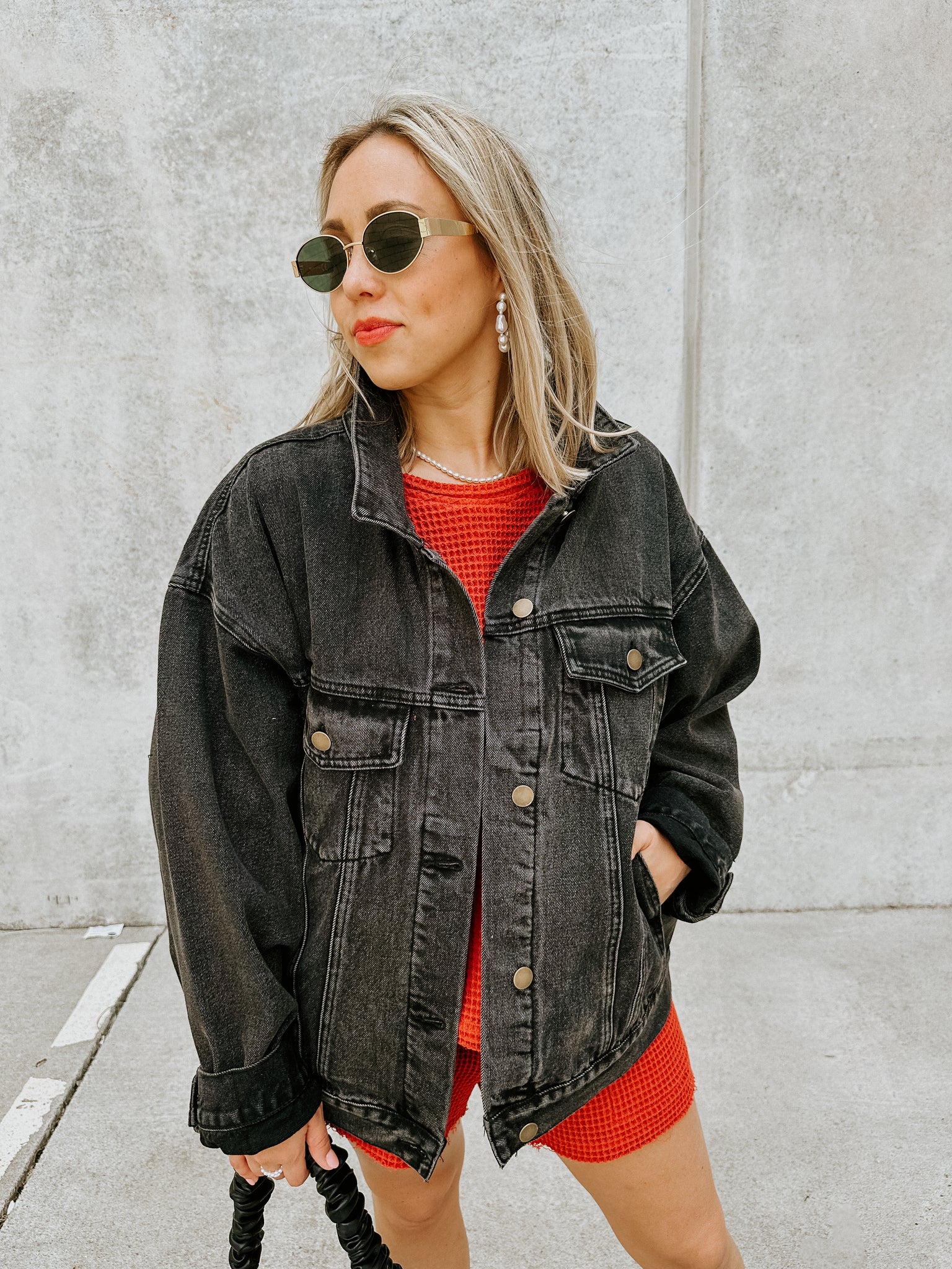 Dani Denim Jacket- Charcoal