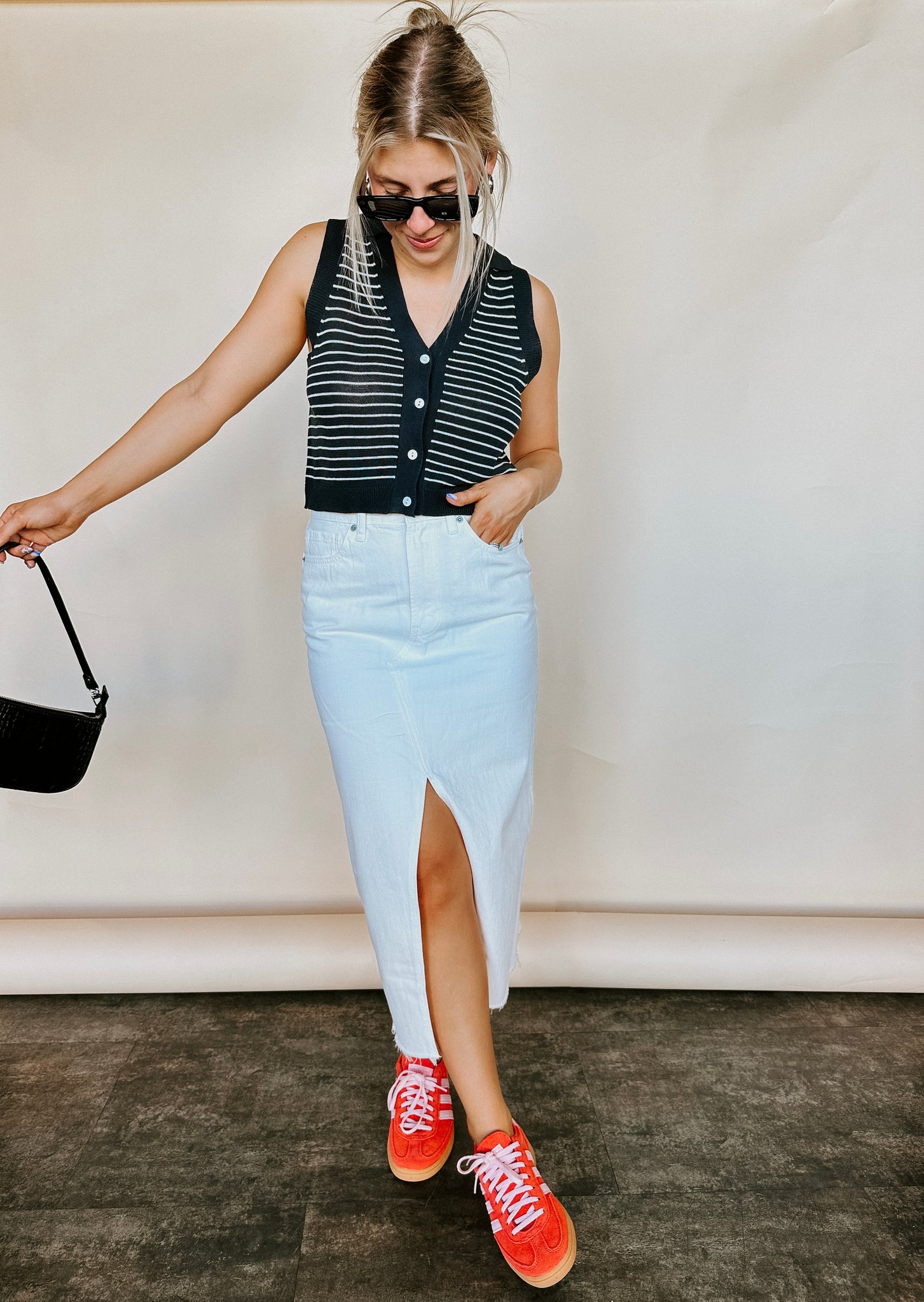 White Out Midi Skirt