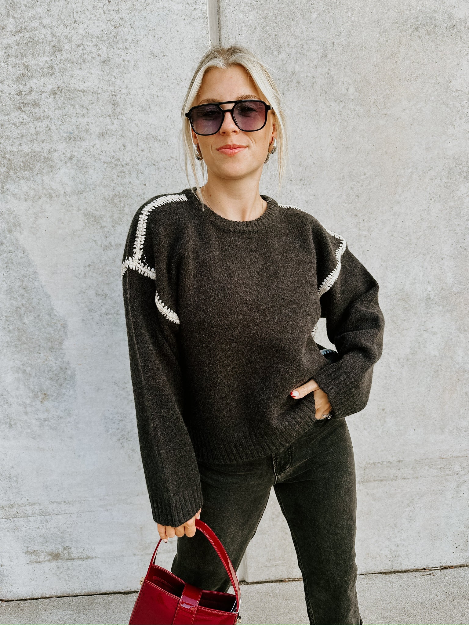 Charlie Charcoal Sweater