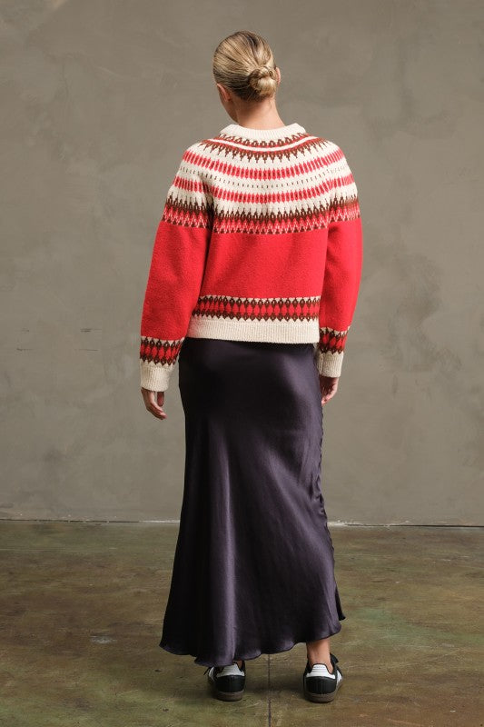 Eve Satin Midi Skirt