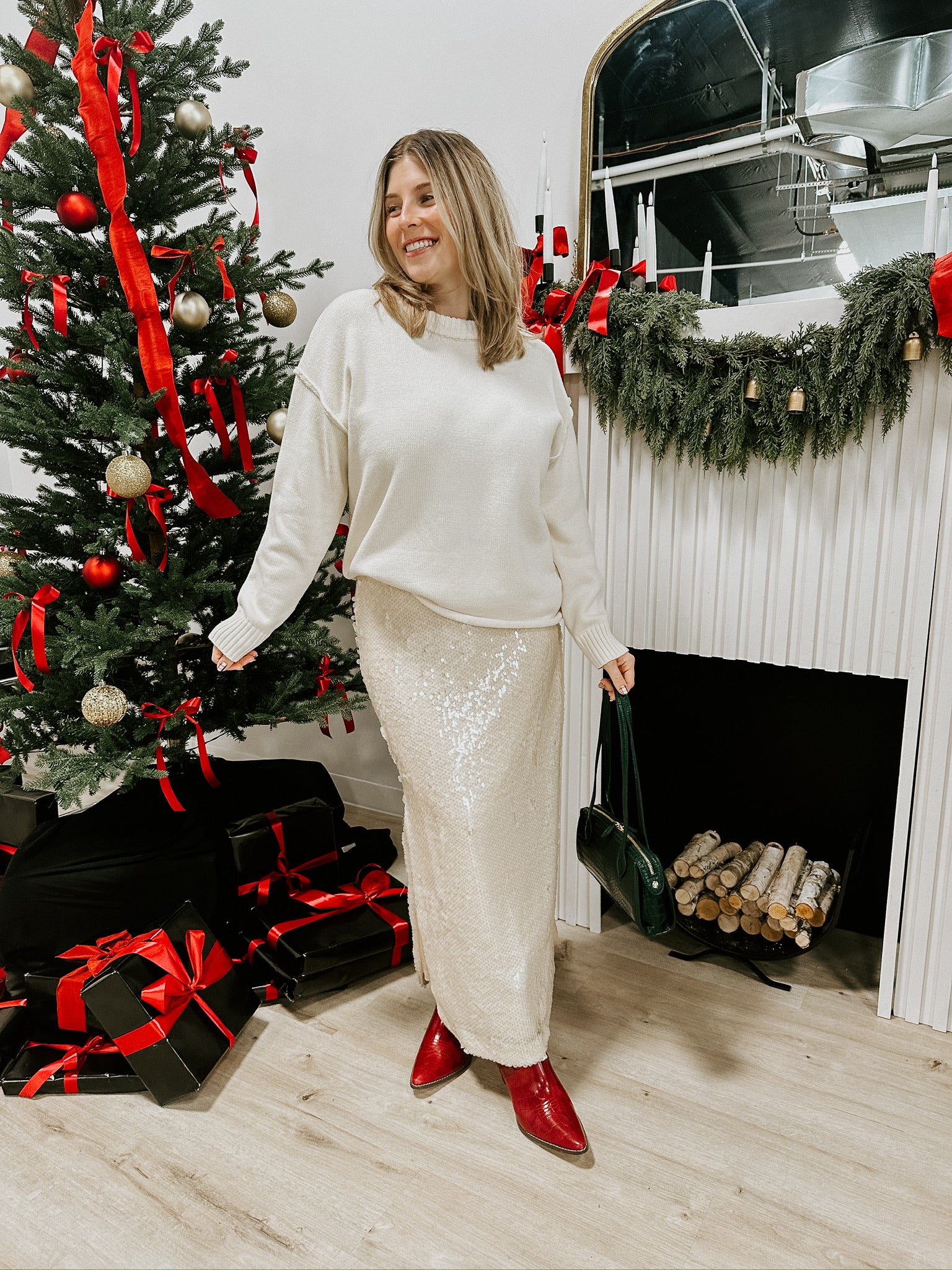 Erica Sequin Midi Skirt