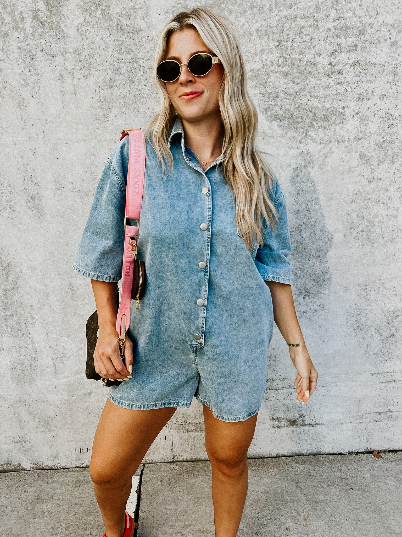 Logan Denim Romper