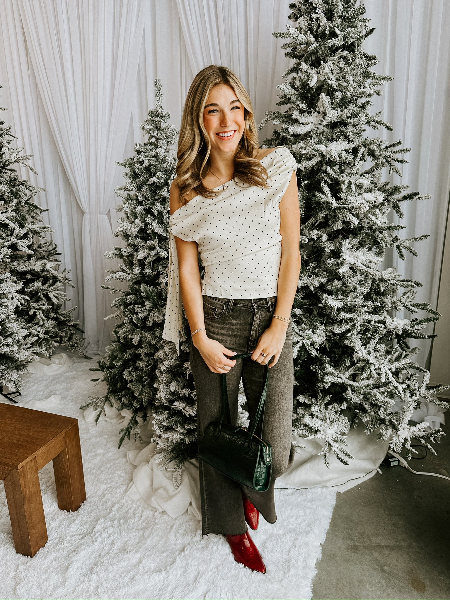 Celestine Polka Dot Top