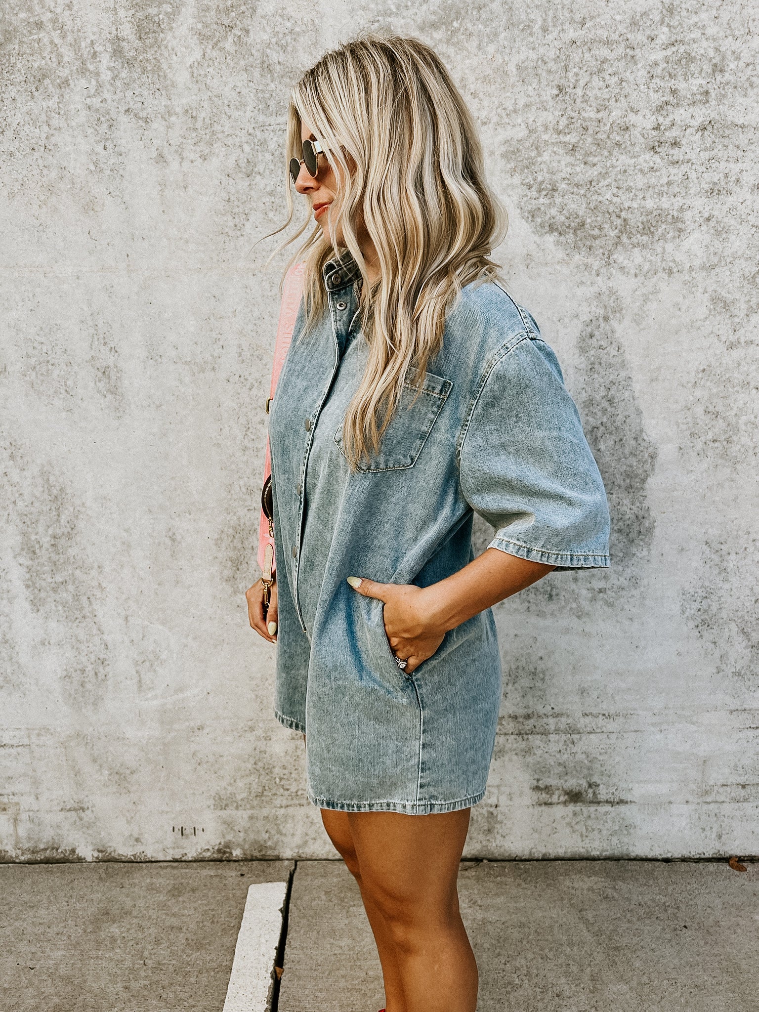 Logan Denim Romper