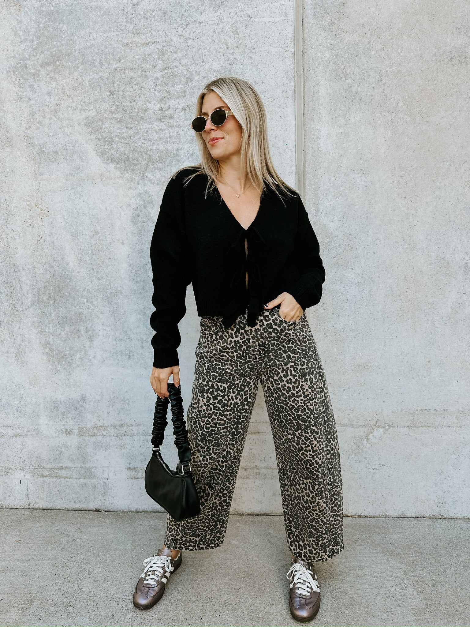 RESTOCK: Cece Leopard Barrel Pants