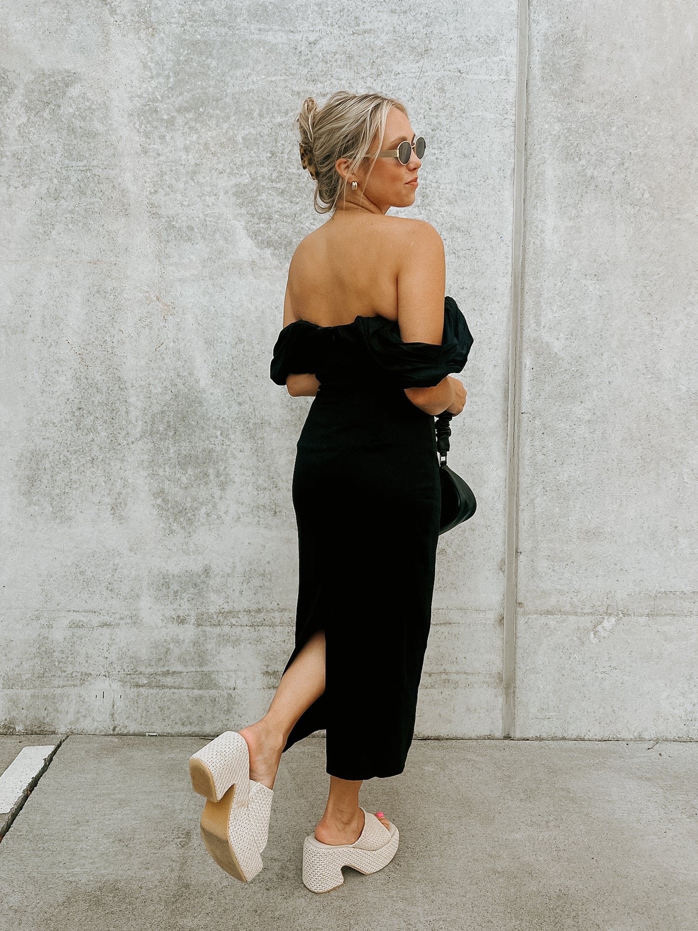 Opal Off-Shoulder Midi Dress