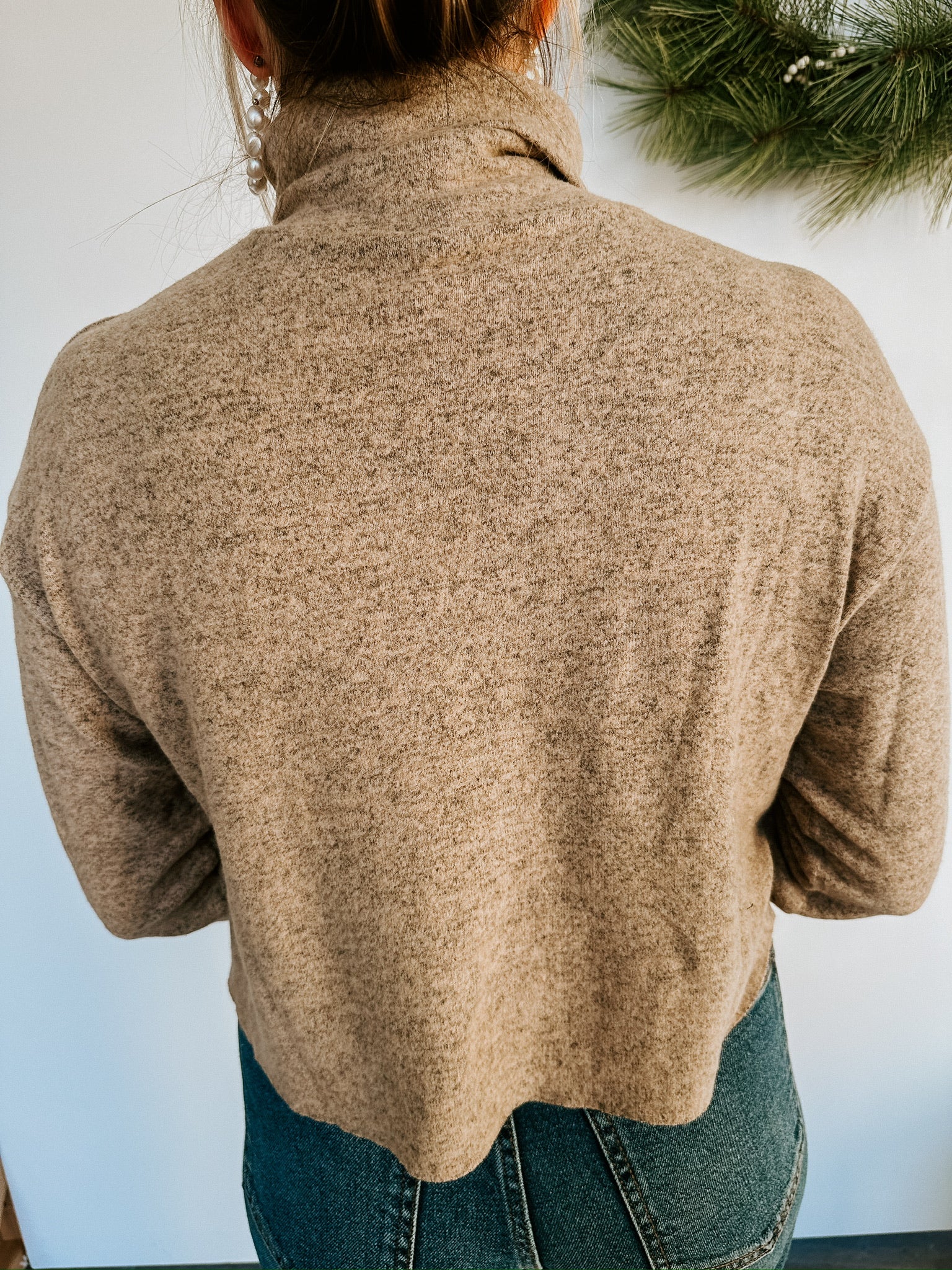 Michaela Turtleneck Sweater- Brown