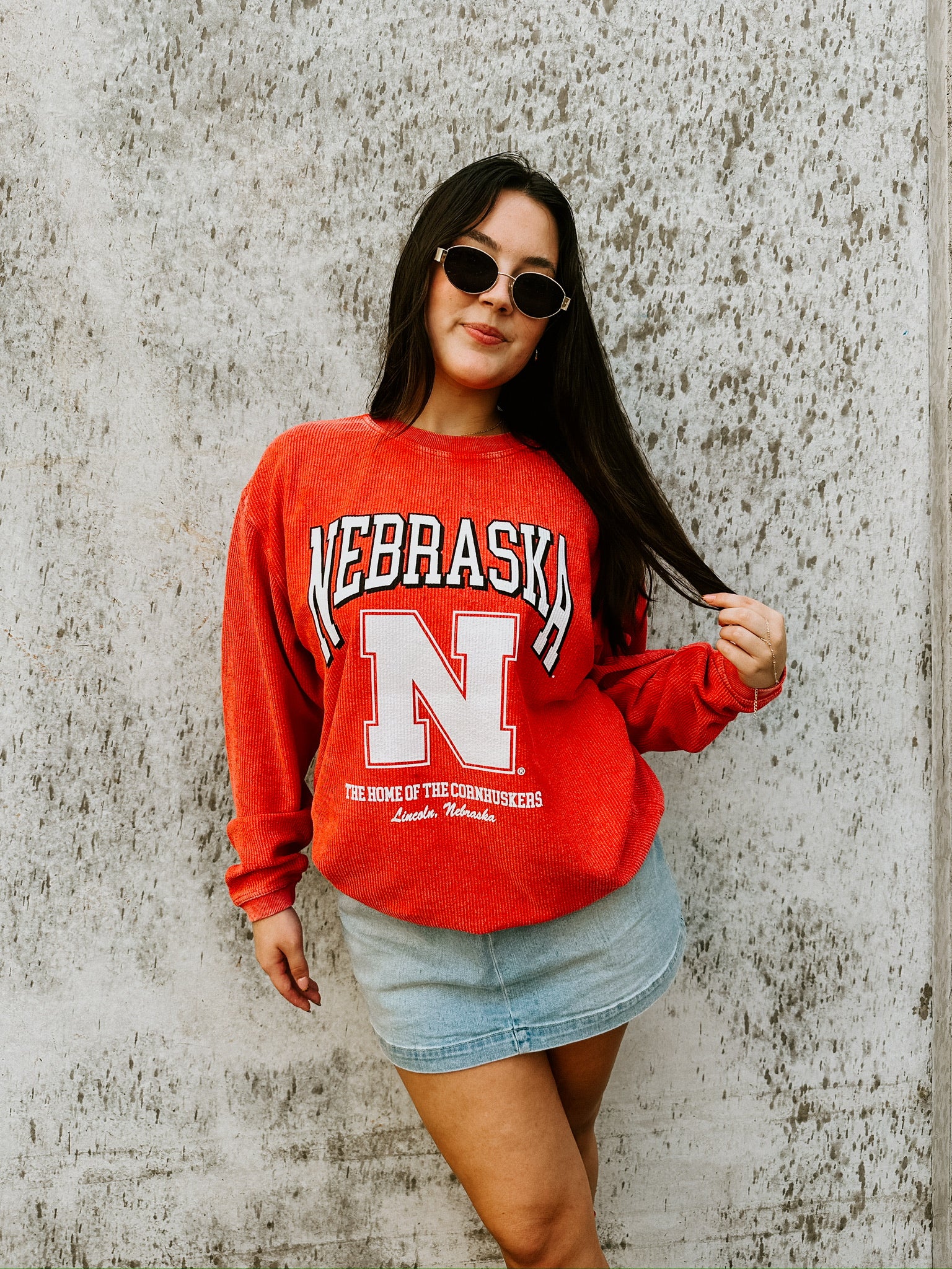 Nebraska Corded Sweatshirt