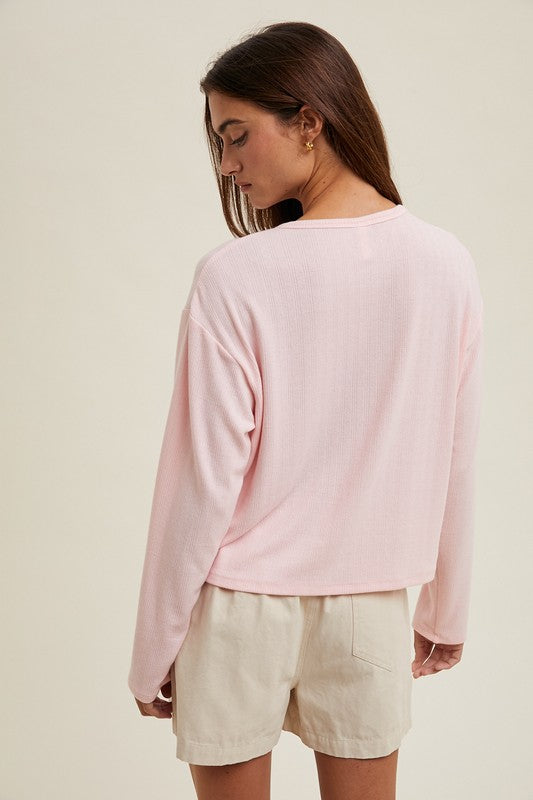 Petal Pointelle Top