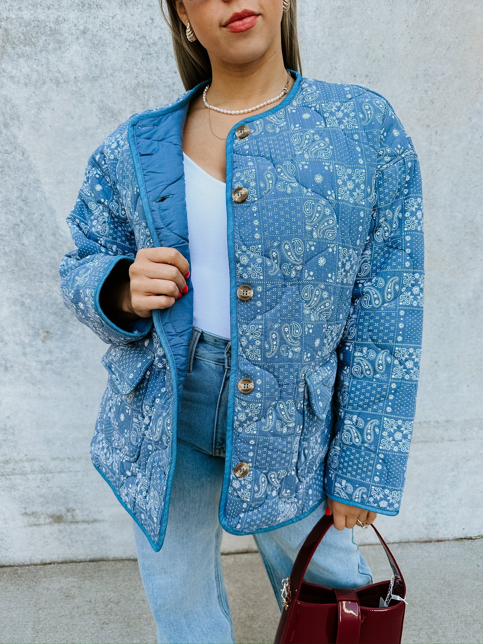 Daria Denim Quilted Jacket