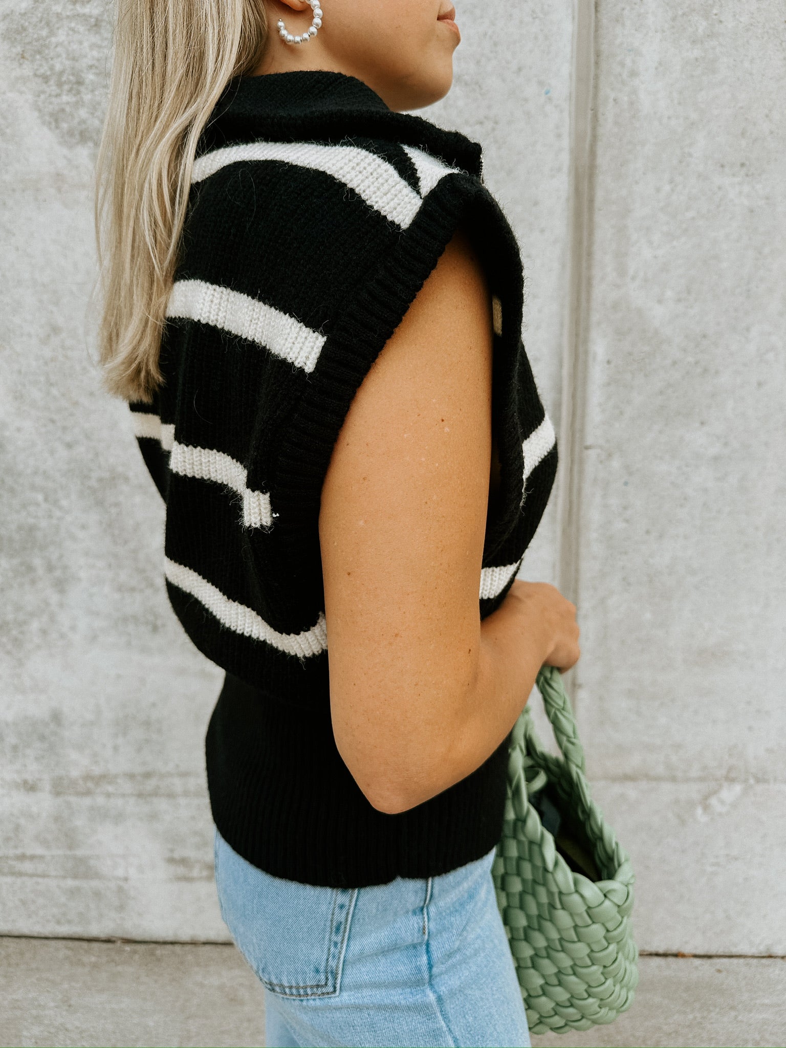 Addie Stripe Sweater Vest – Mauve Clothing Boutique Addie Stripe Sweater Vest – Mauve Clothing Boutique