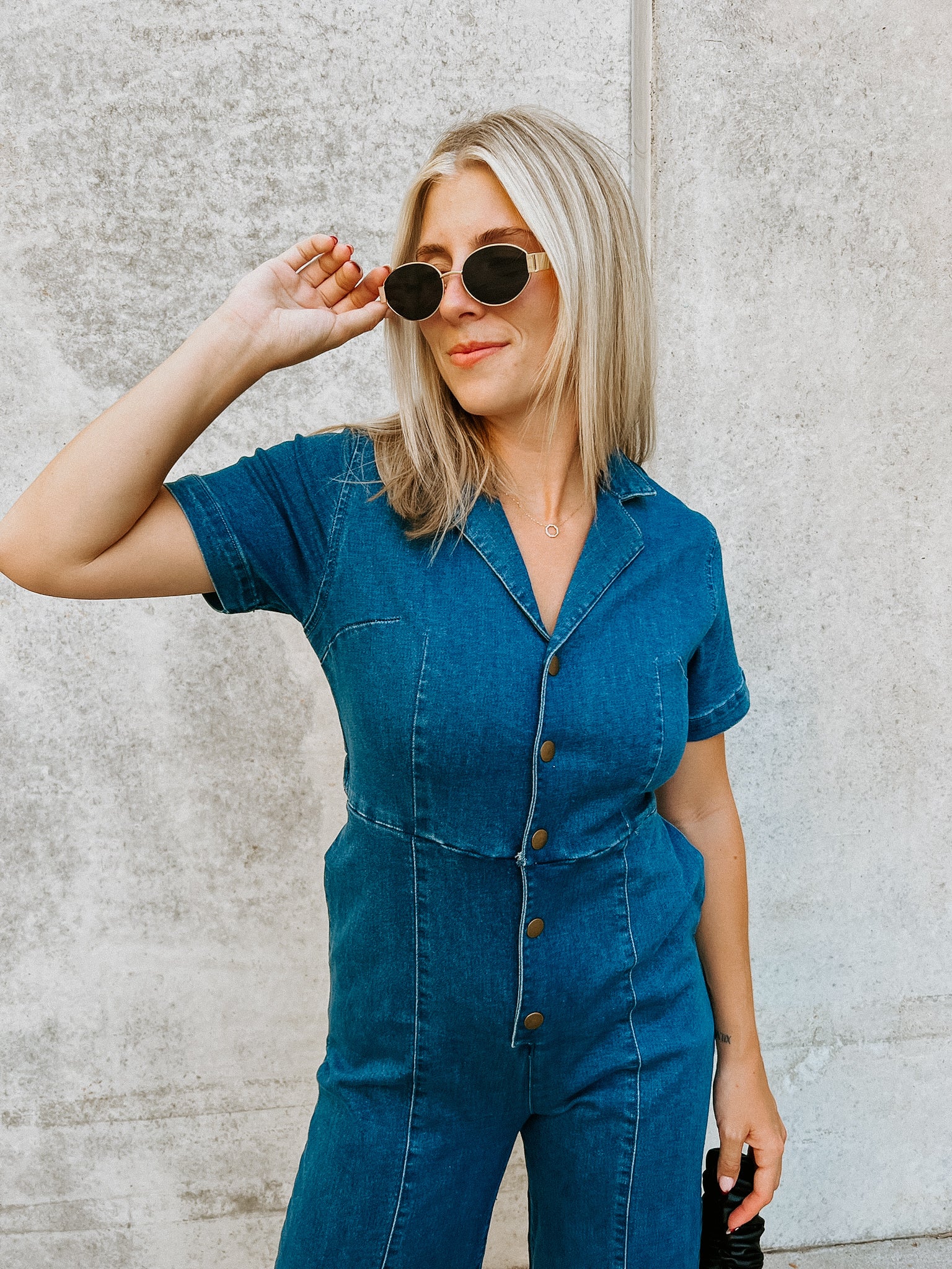 Drew Denim Jumpsuit