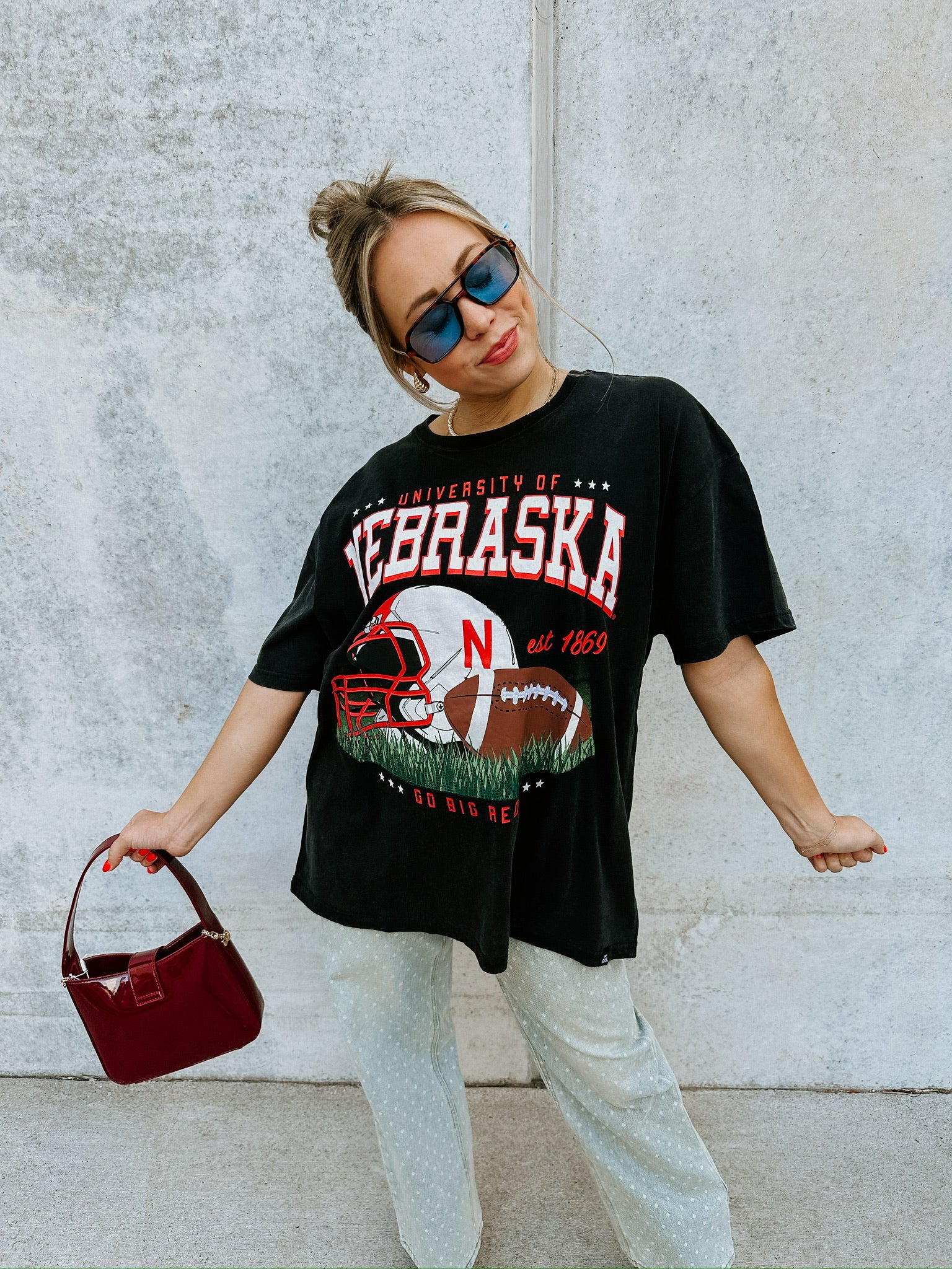 Nebraska Helmet Tee