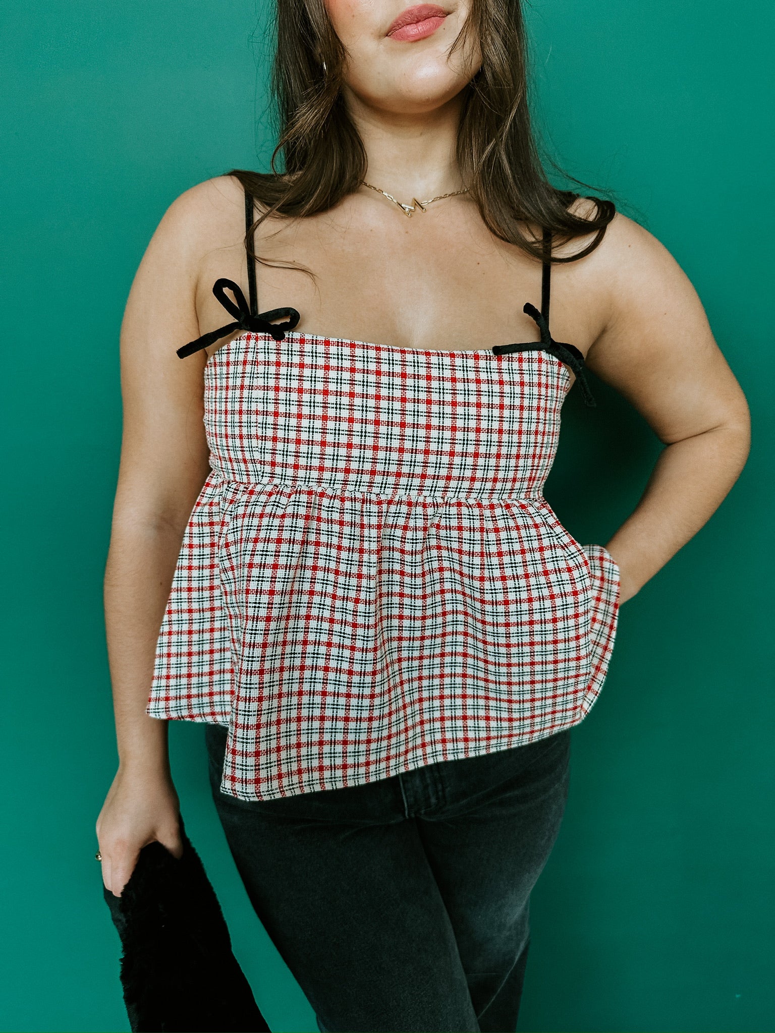 Carol Tweed Peplum Top – Mauve Clothing Boutique