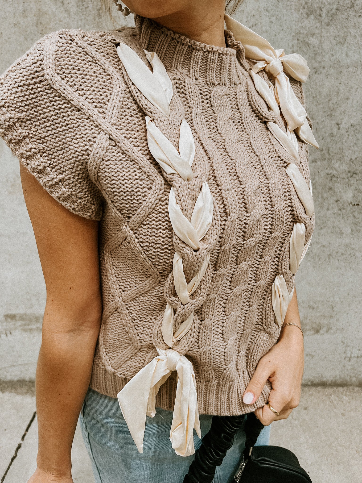 Renee Ribbon Sweater Vest