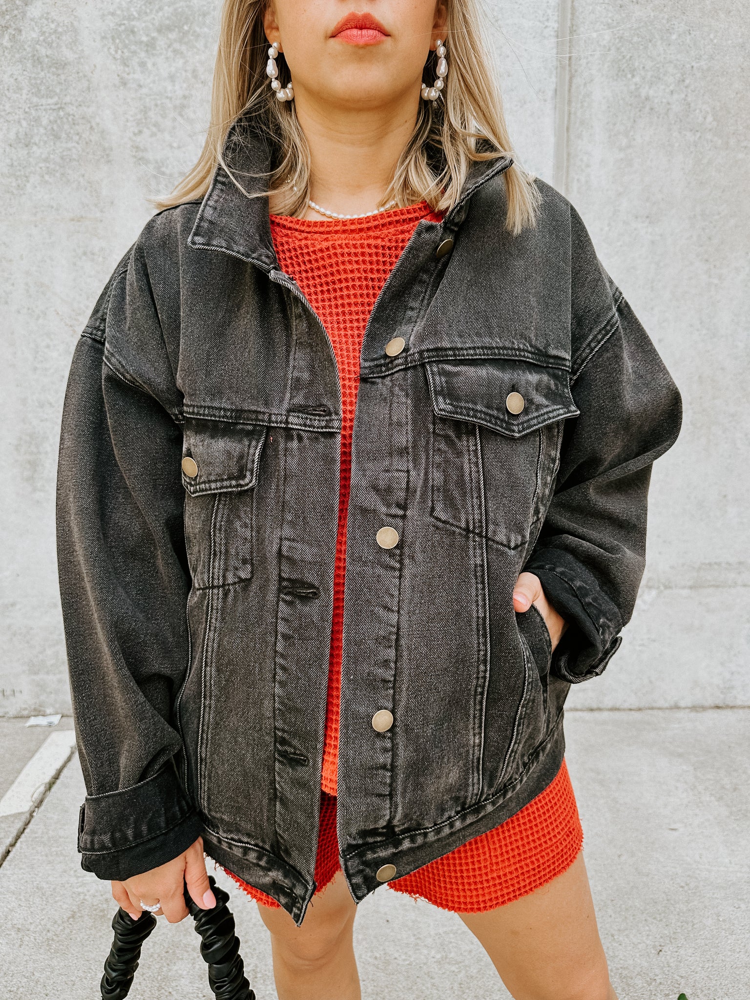 Dani Denim Jacket- Charcoal