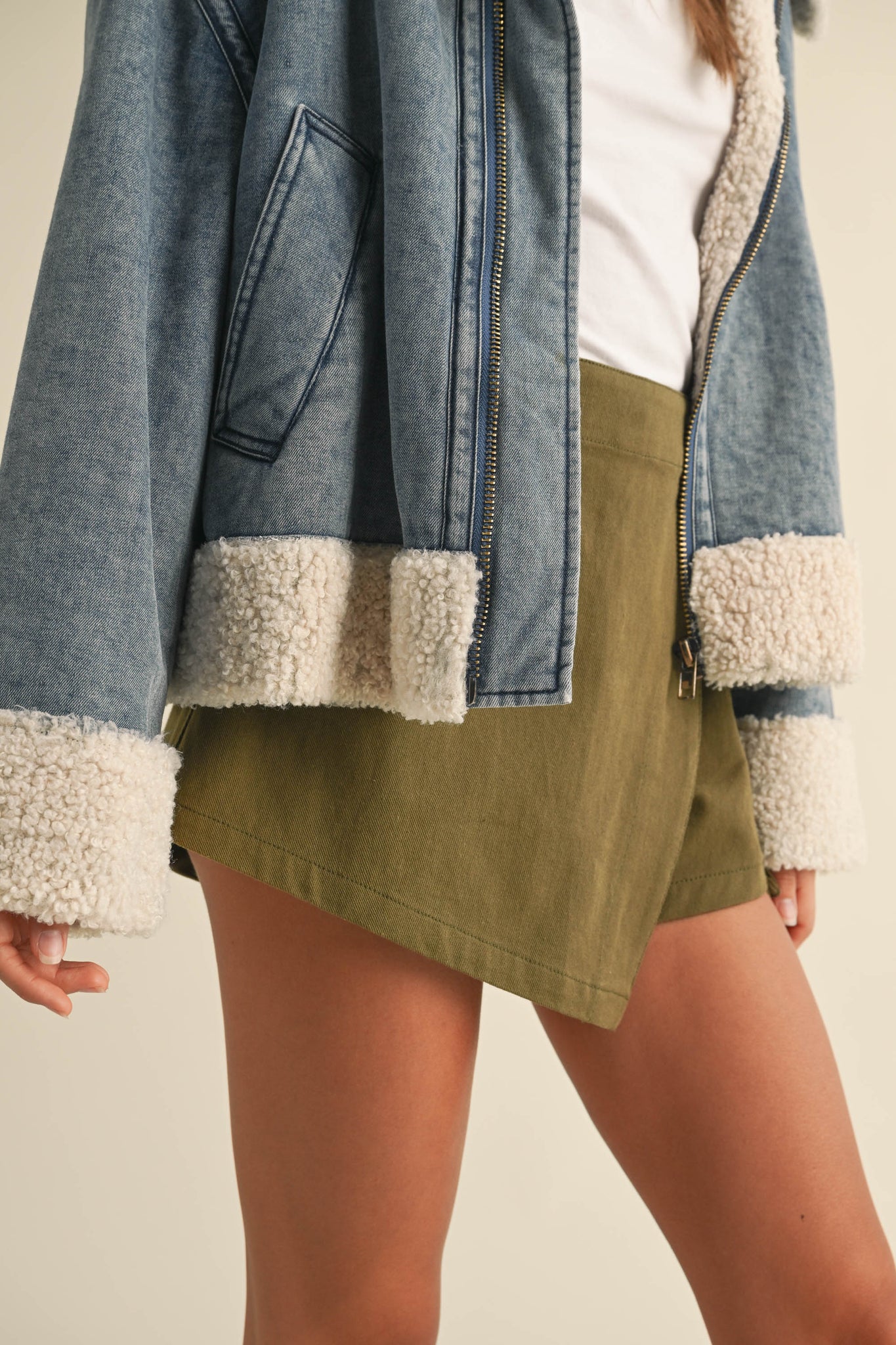 Dani Denim Sherpa Jacket