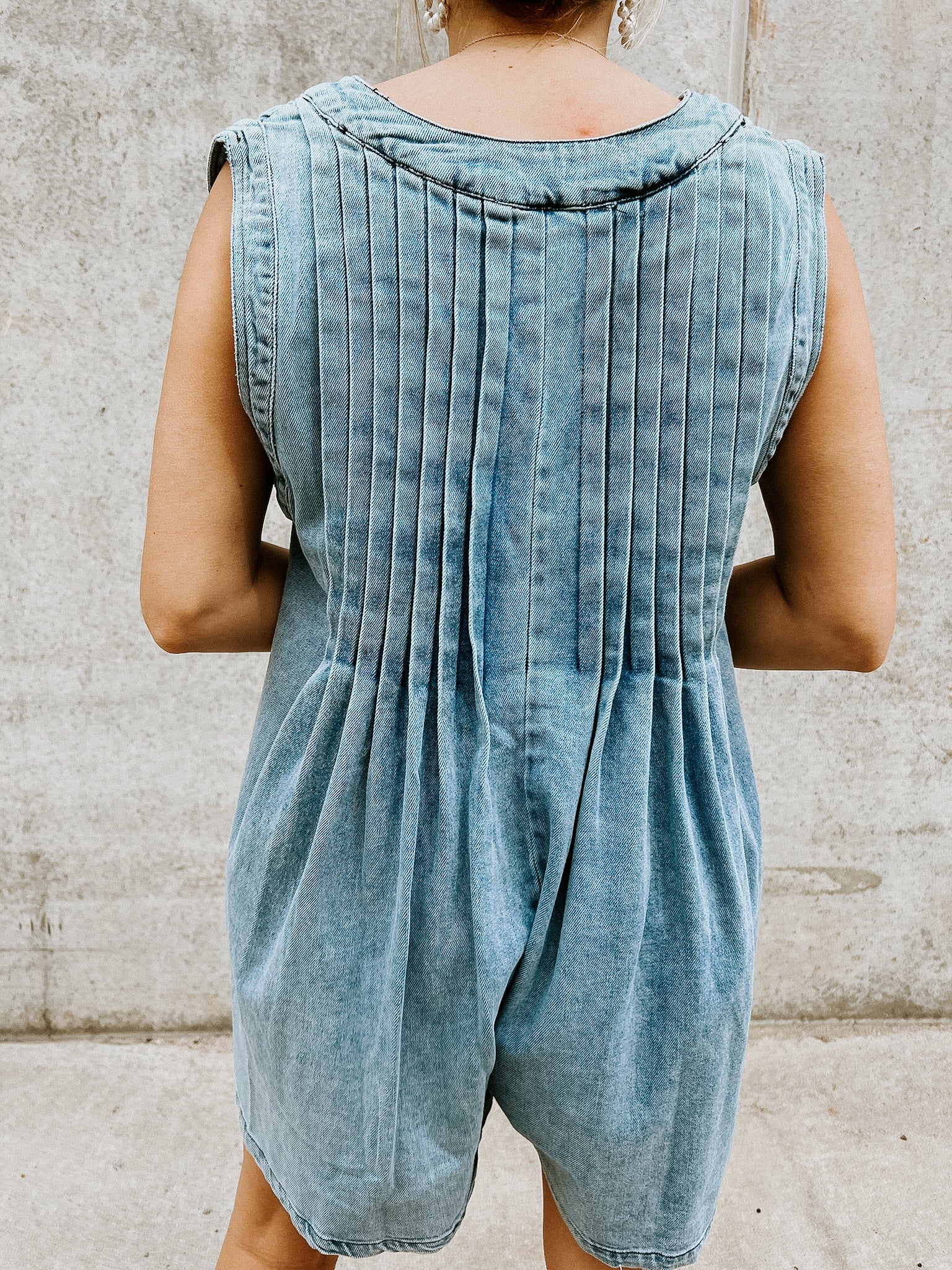 Rory Denim Romper