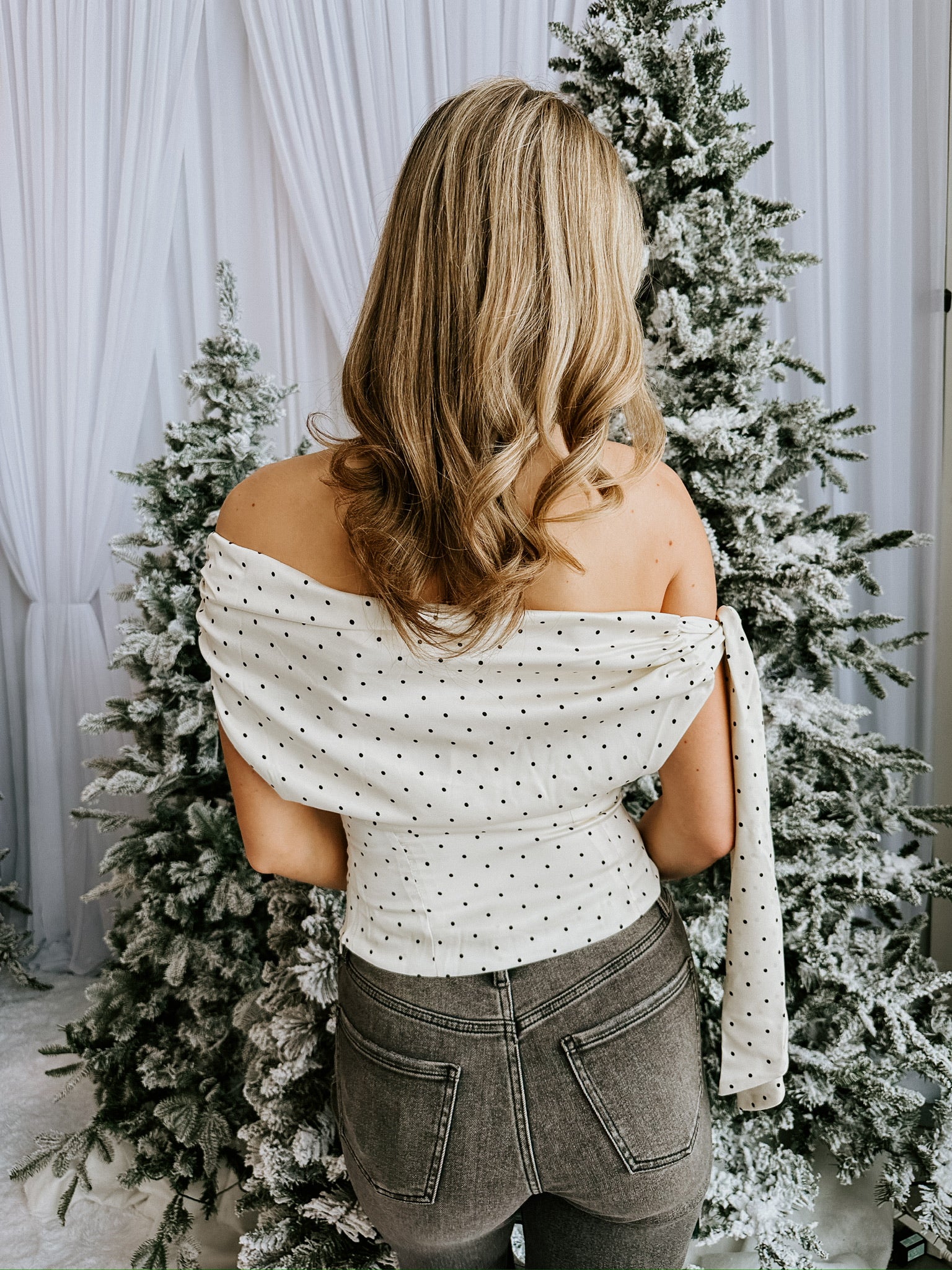 Celestine Polka Dot Top