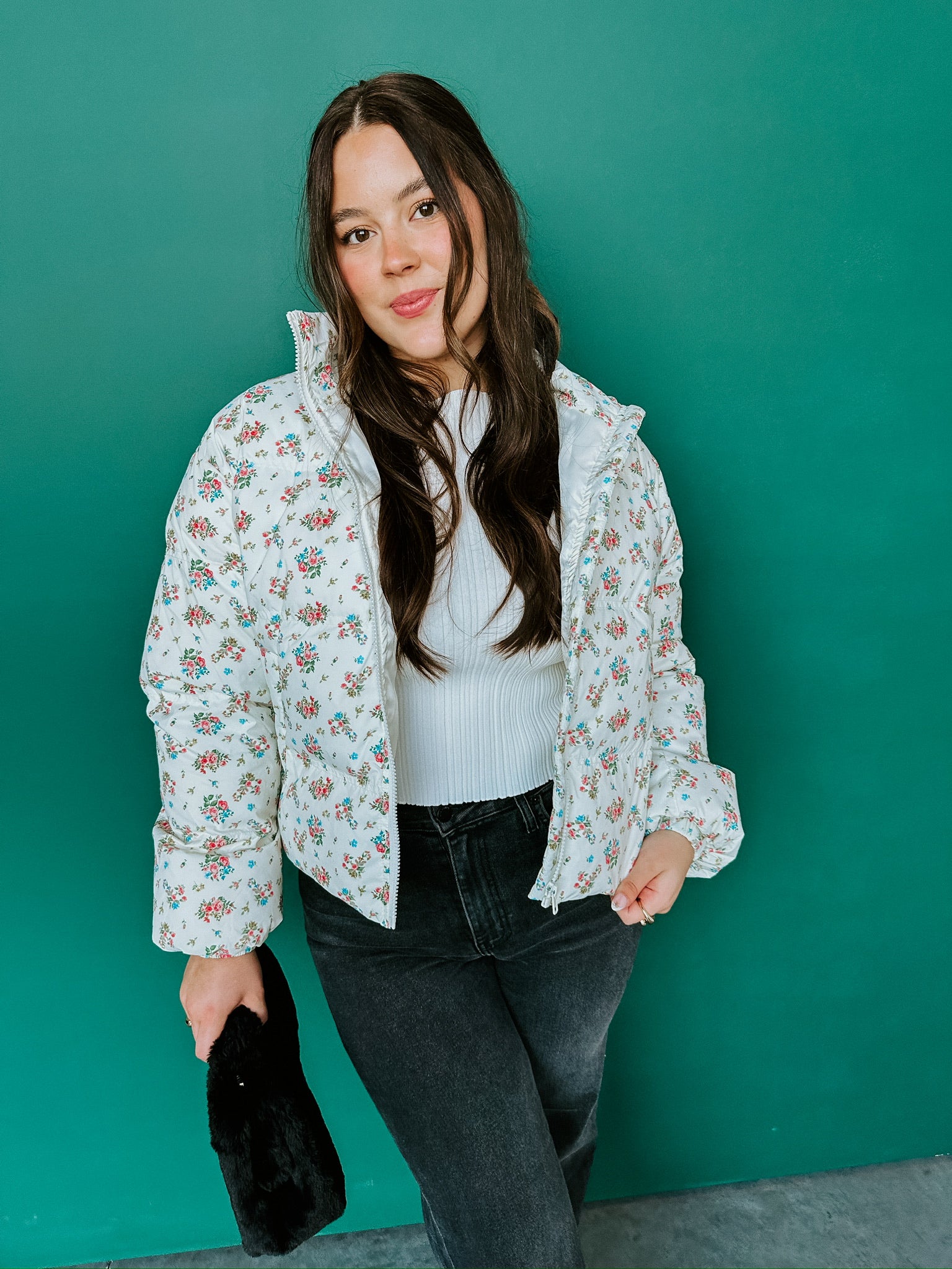 Shelby Floral Puff Jacket