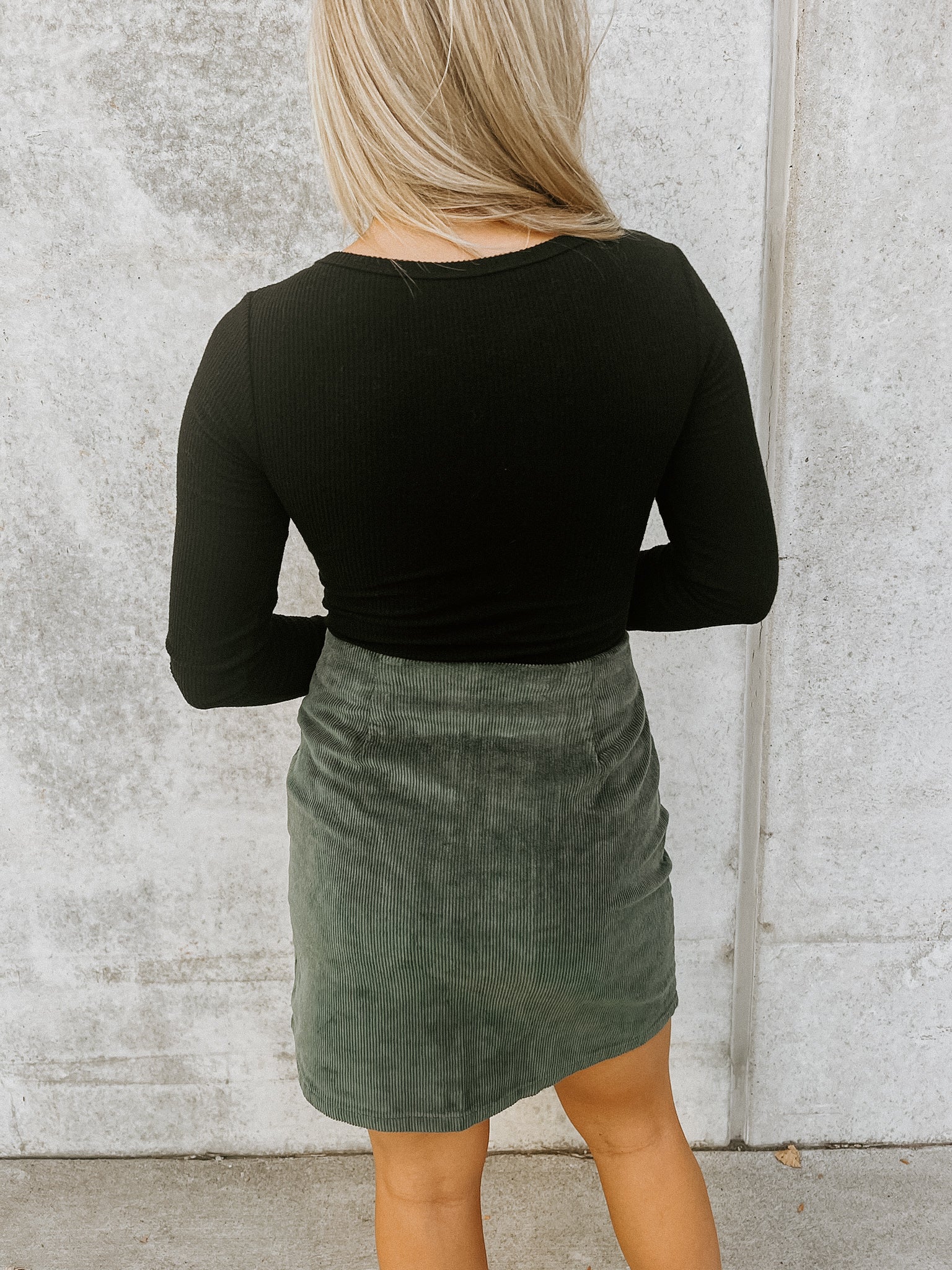 Corduroy Skater Skirt