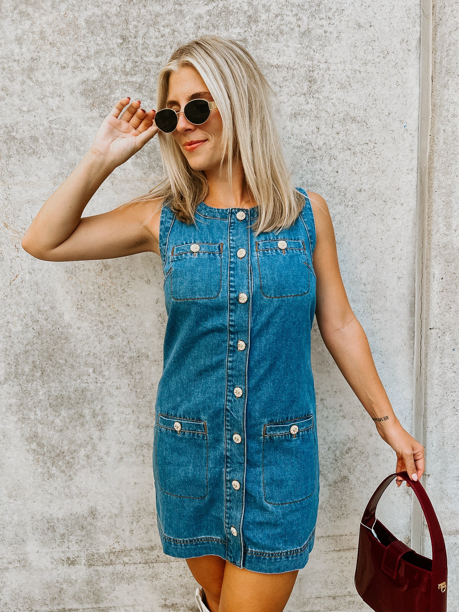 Dalia Denim Mini Dress