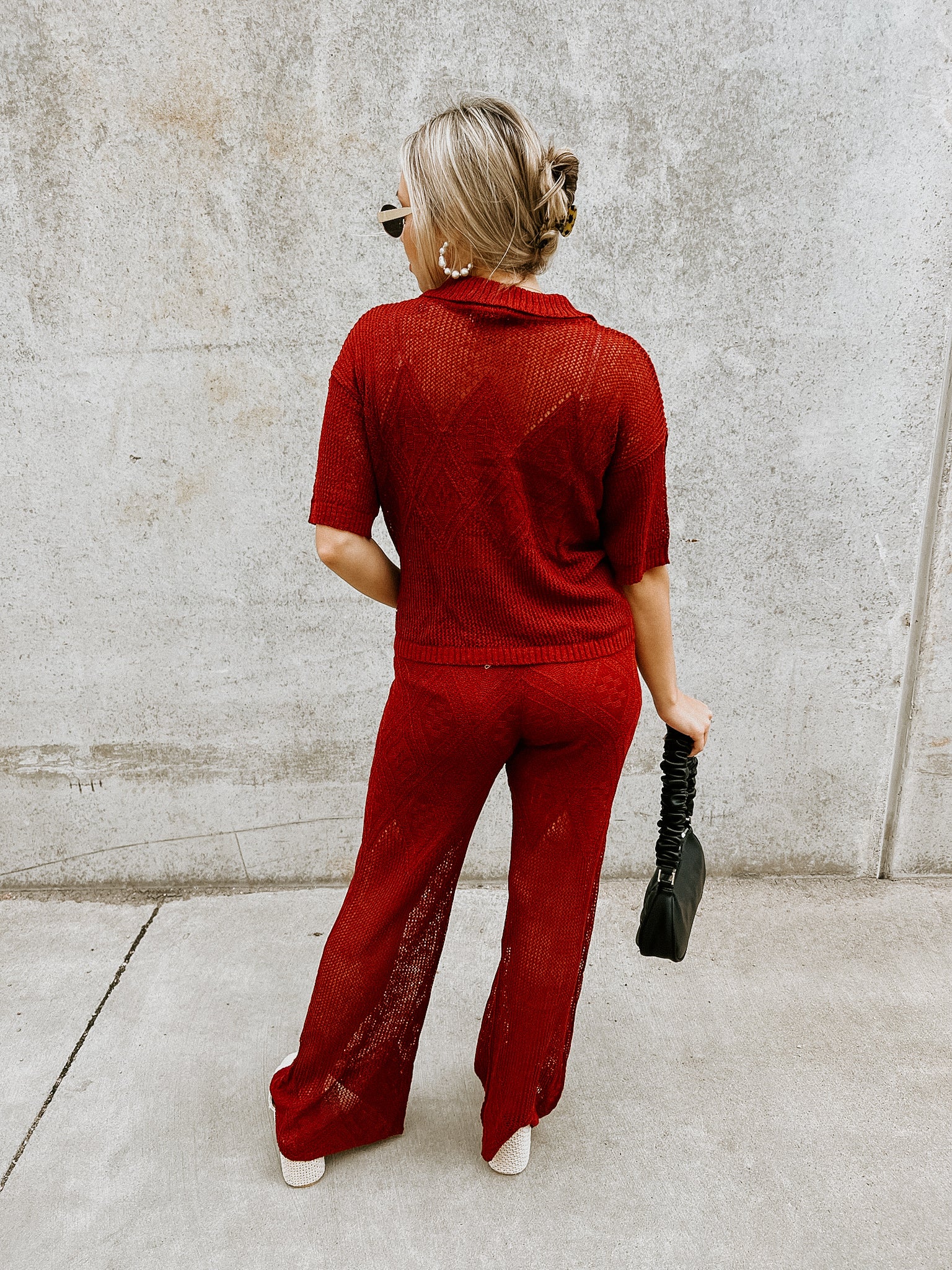 Rust Knit Pants