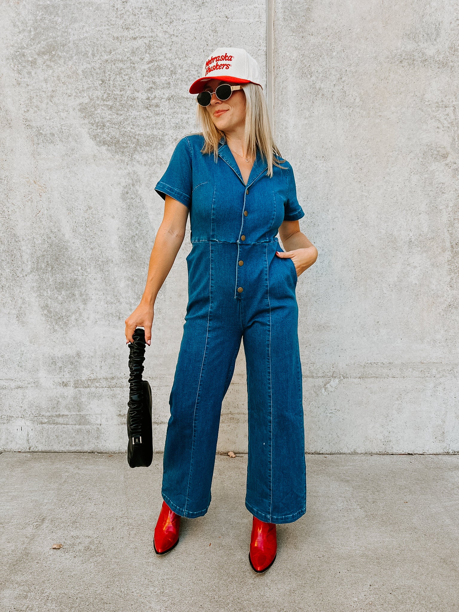 Drew Denim Jumpsuit