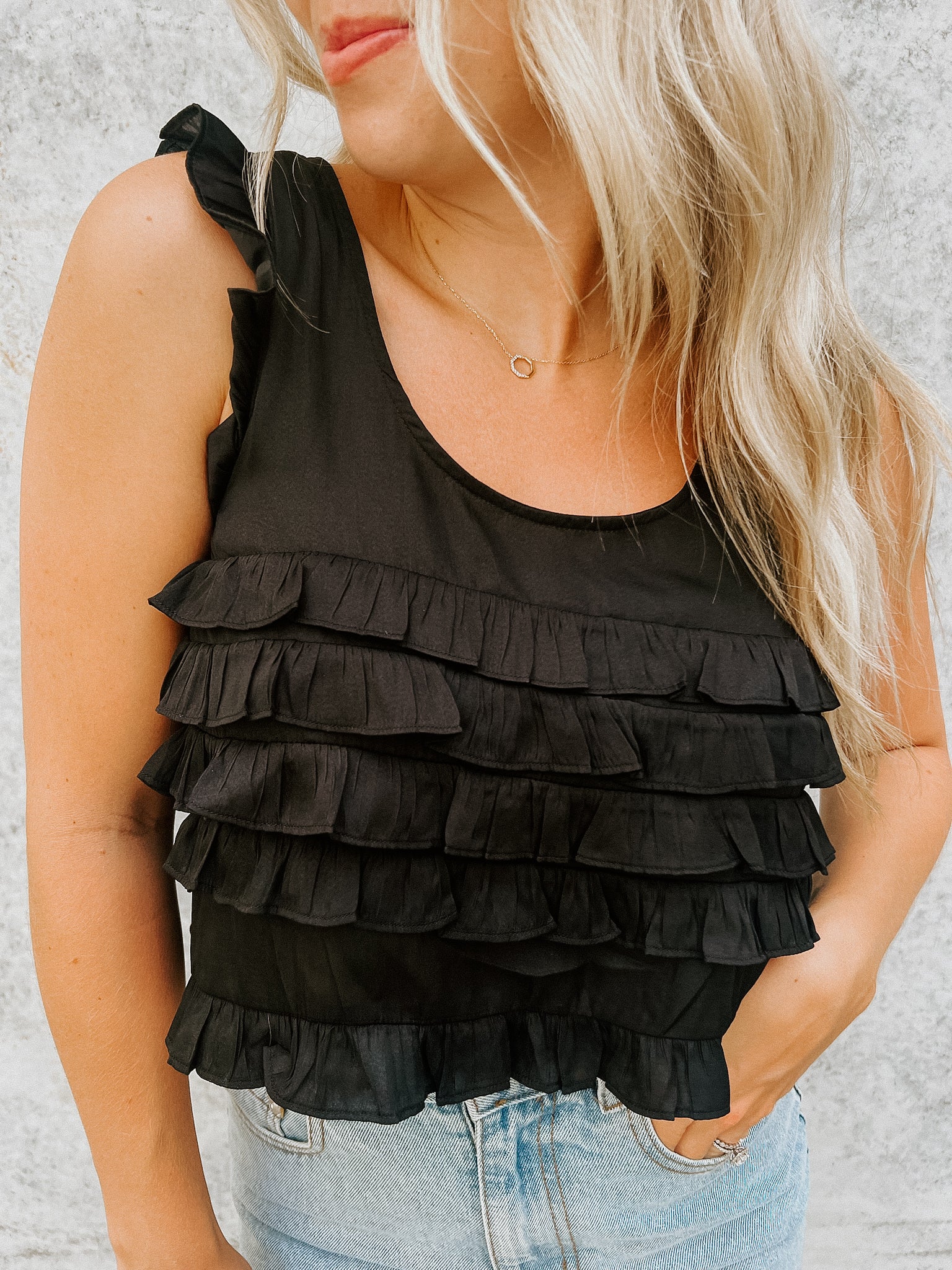 Shae Ruffle Top