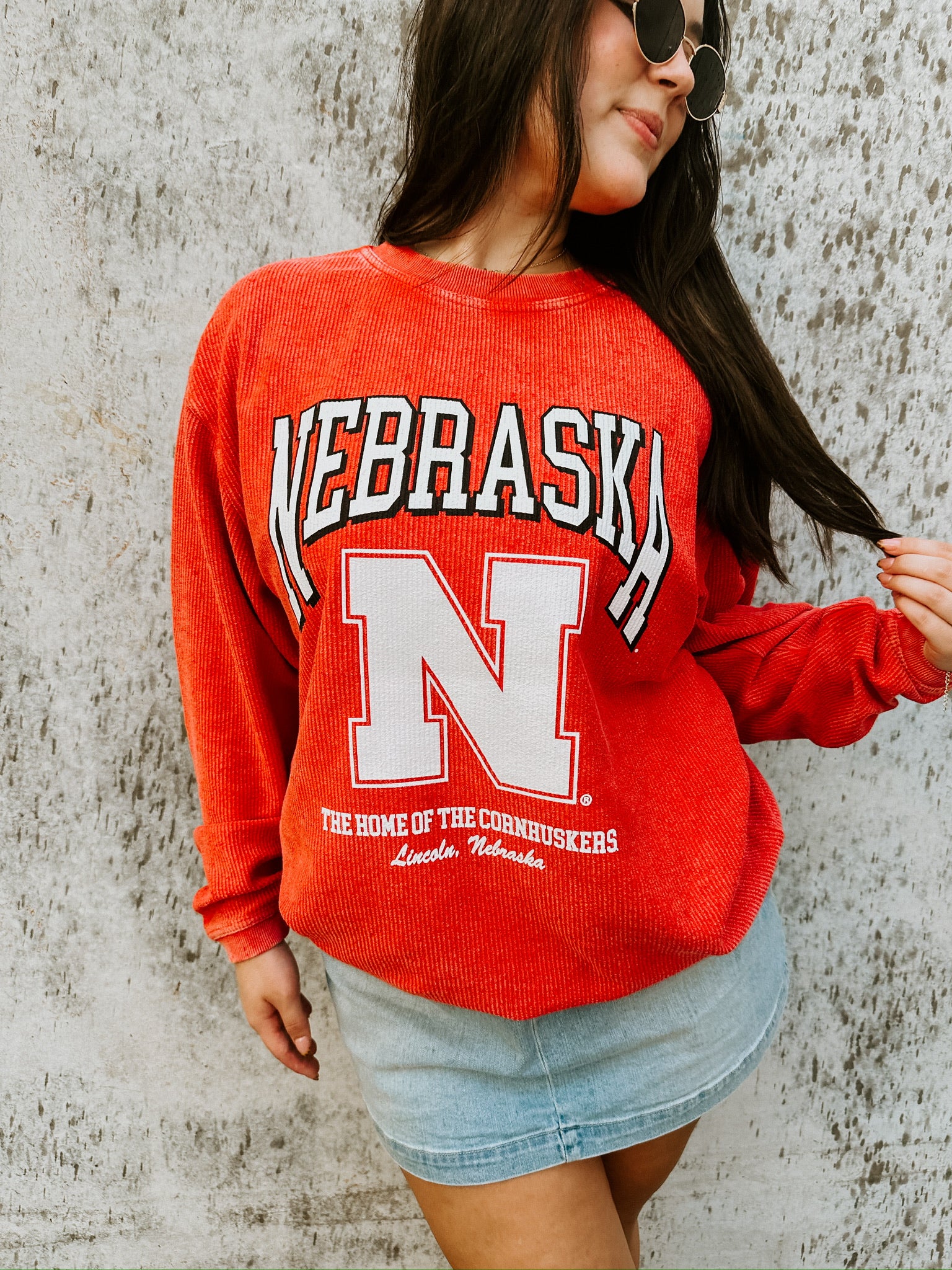 Nebraska Corded Sweatshirt