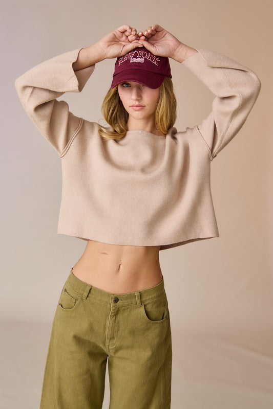 Lola Knit Top- Taupe