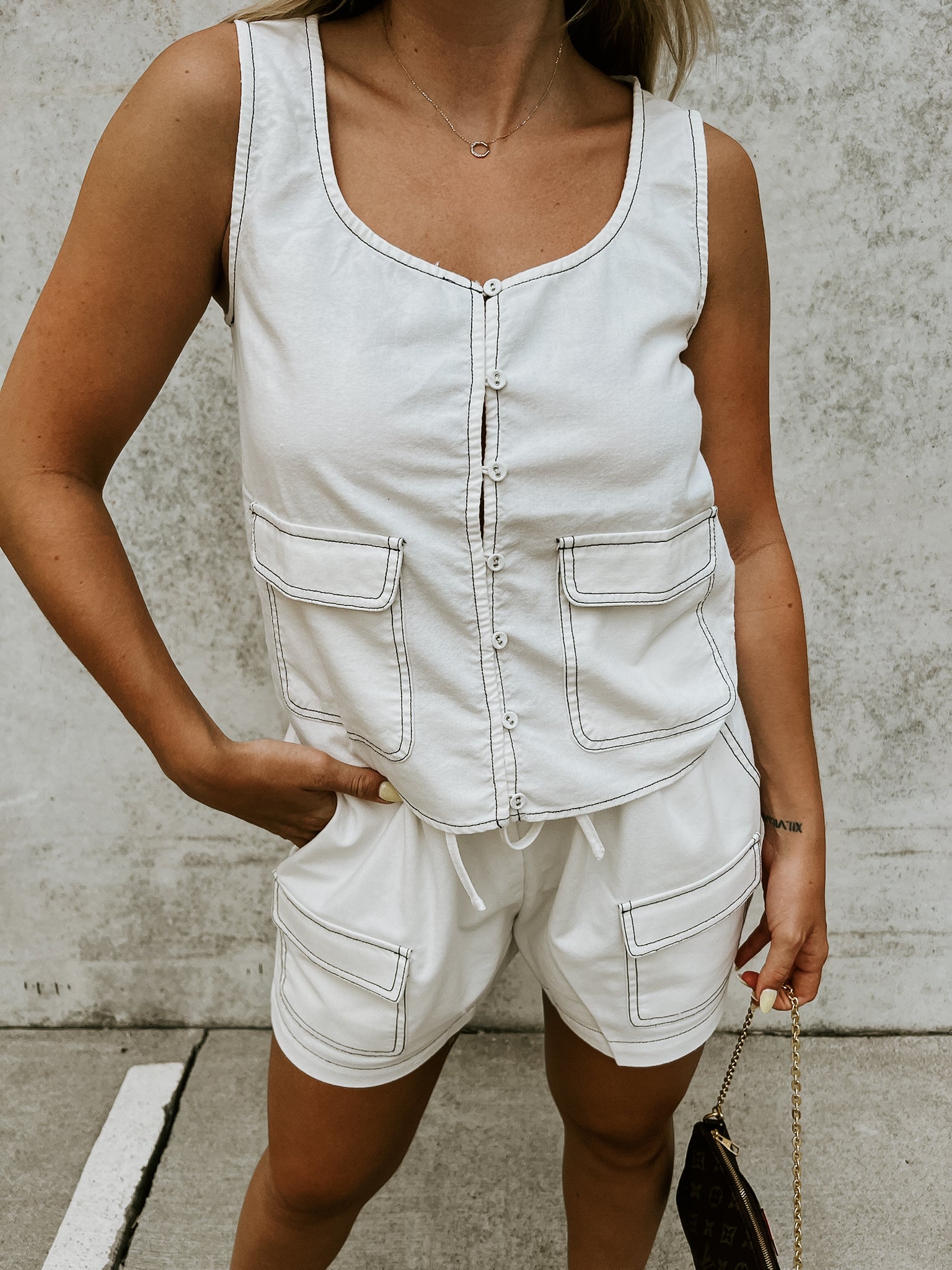 Linen Cargo Short