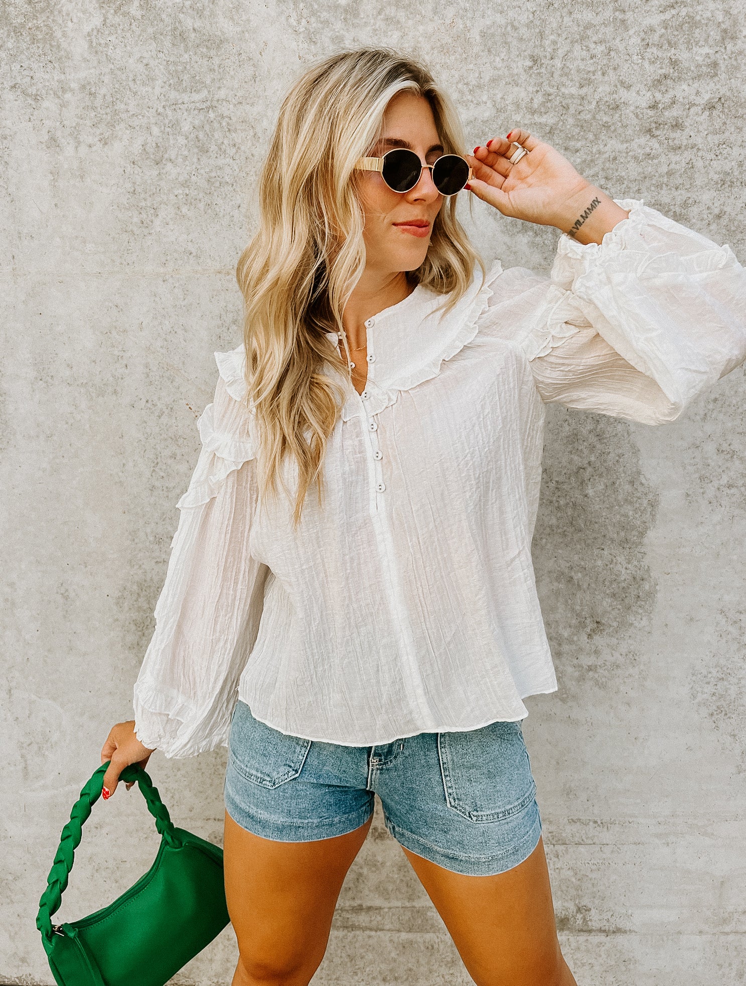 Lydia Ruffle Top