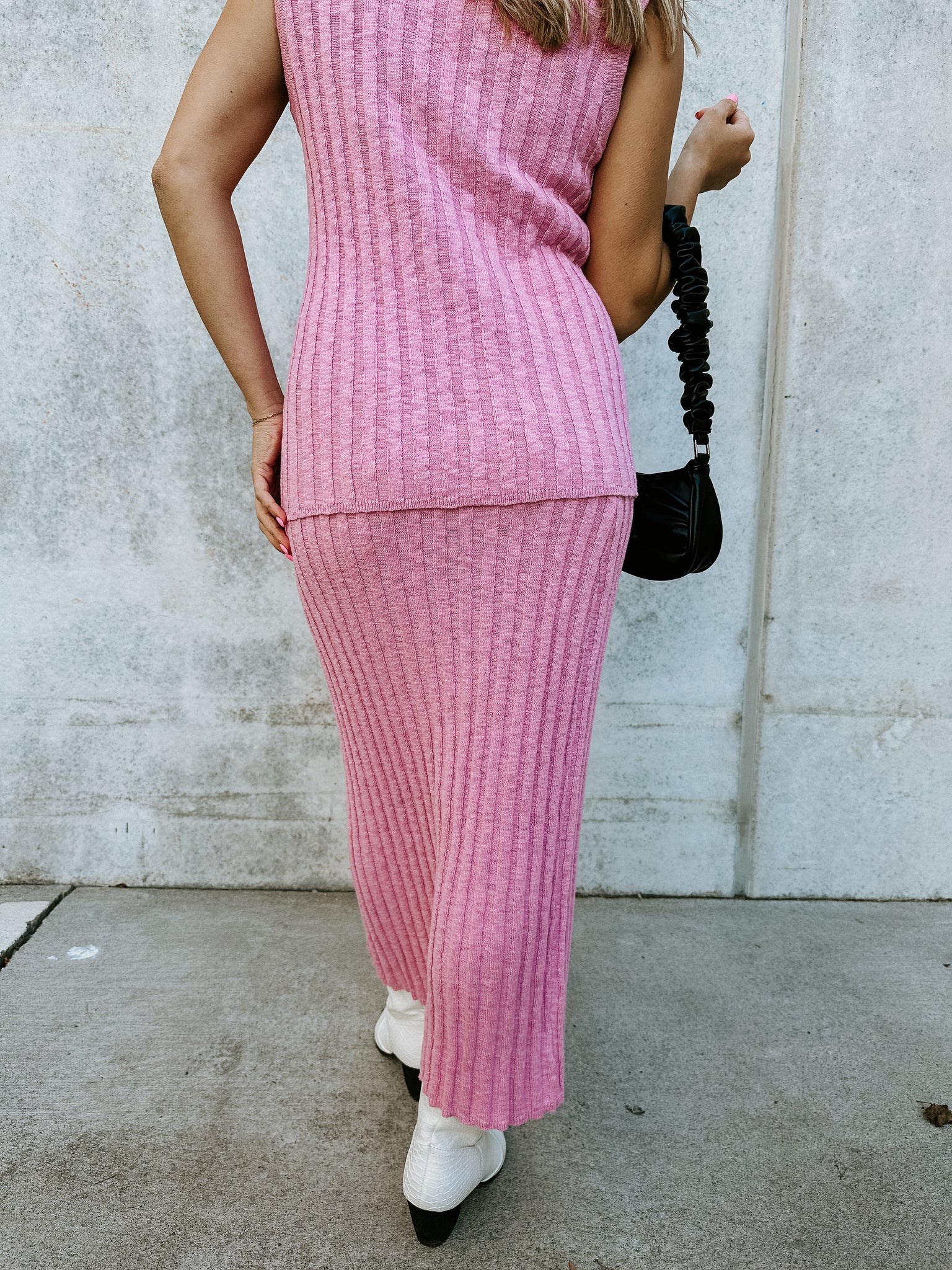 Orchid Ribbed Skirt