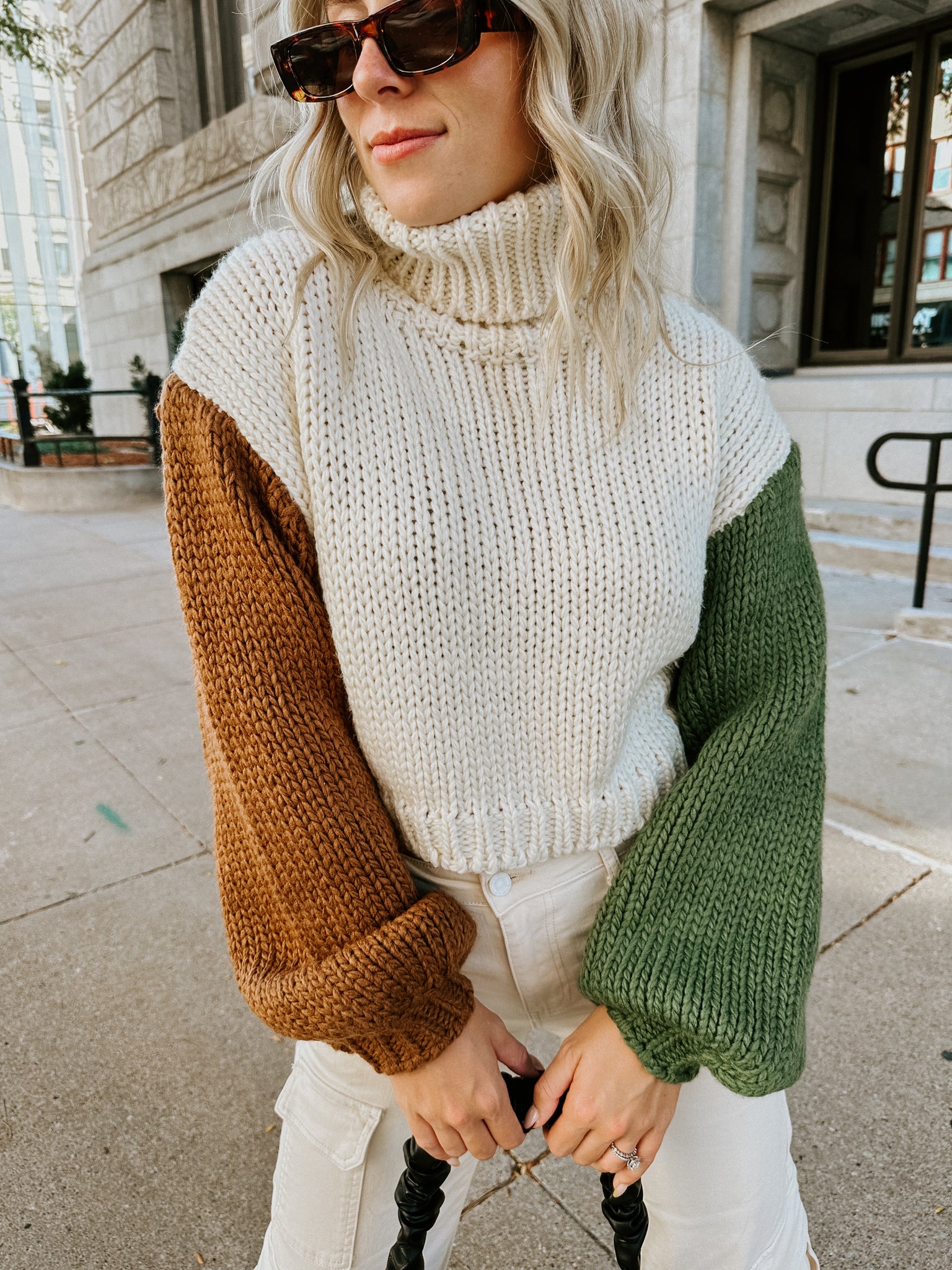 Multi Turtleneck Sweater
