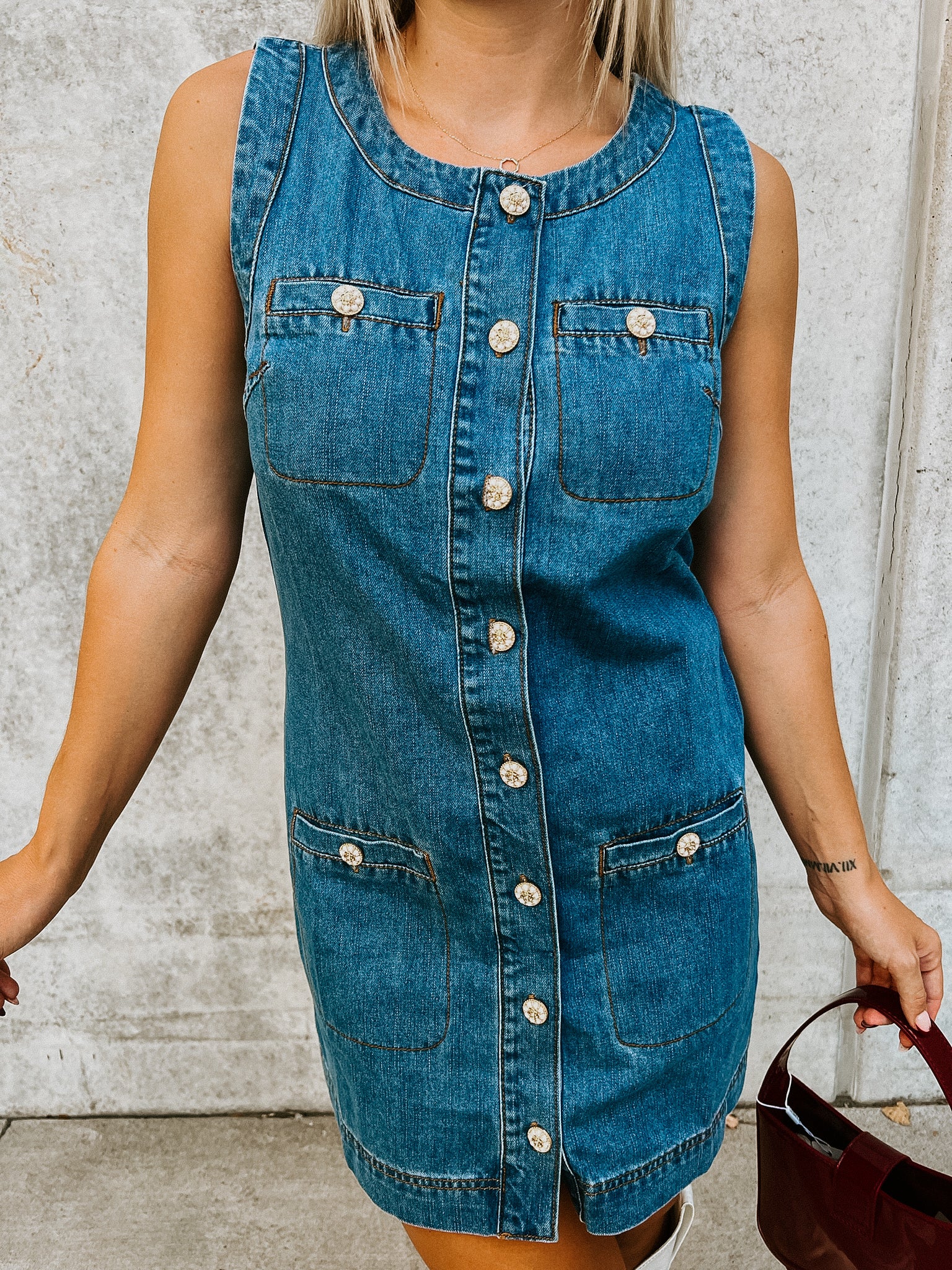 Dalia Denim Mini Dress