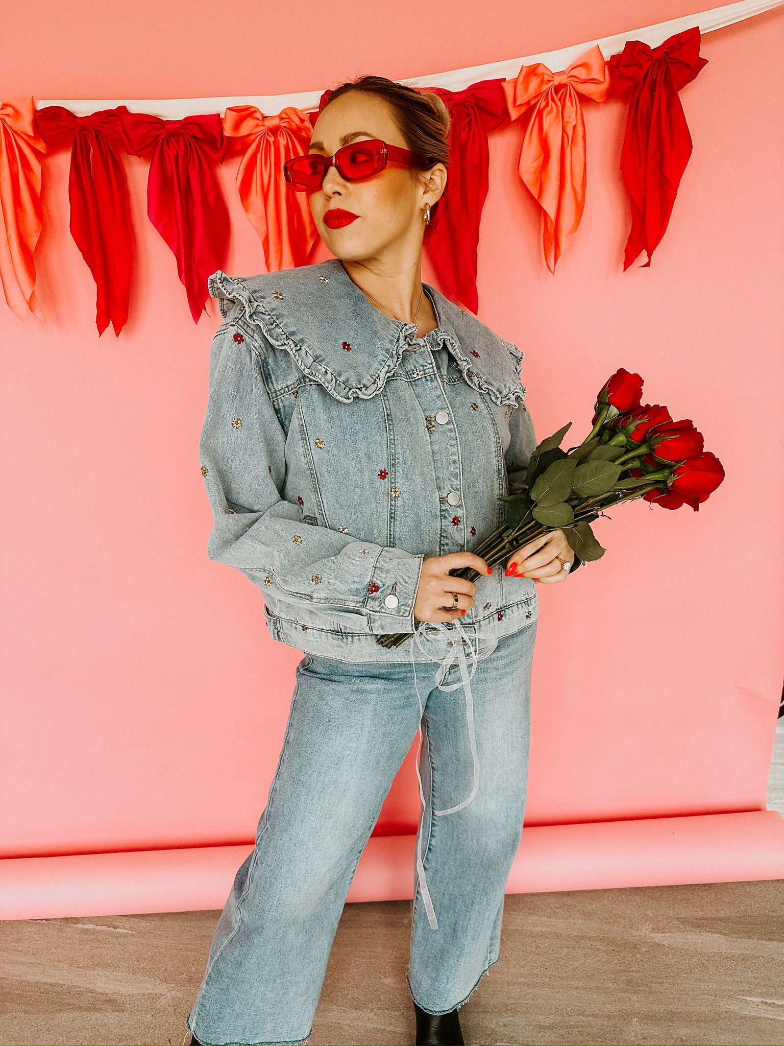 Maren Embroidered Denim Jacket